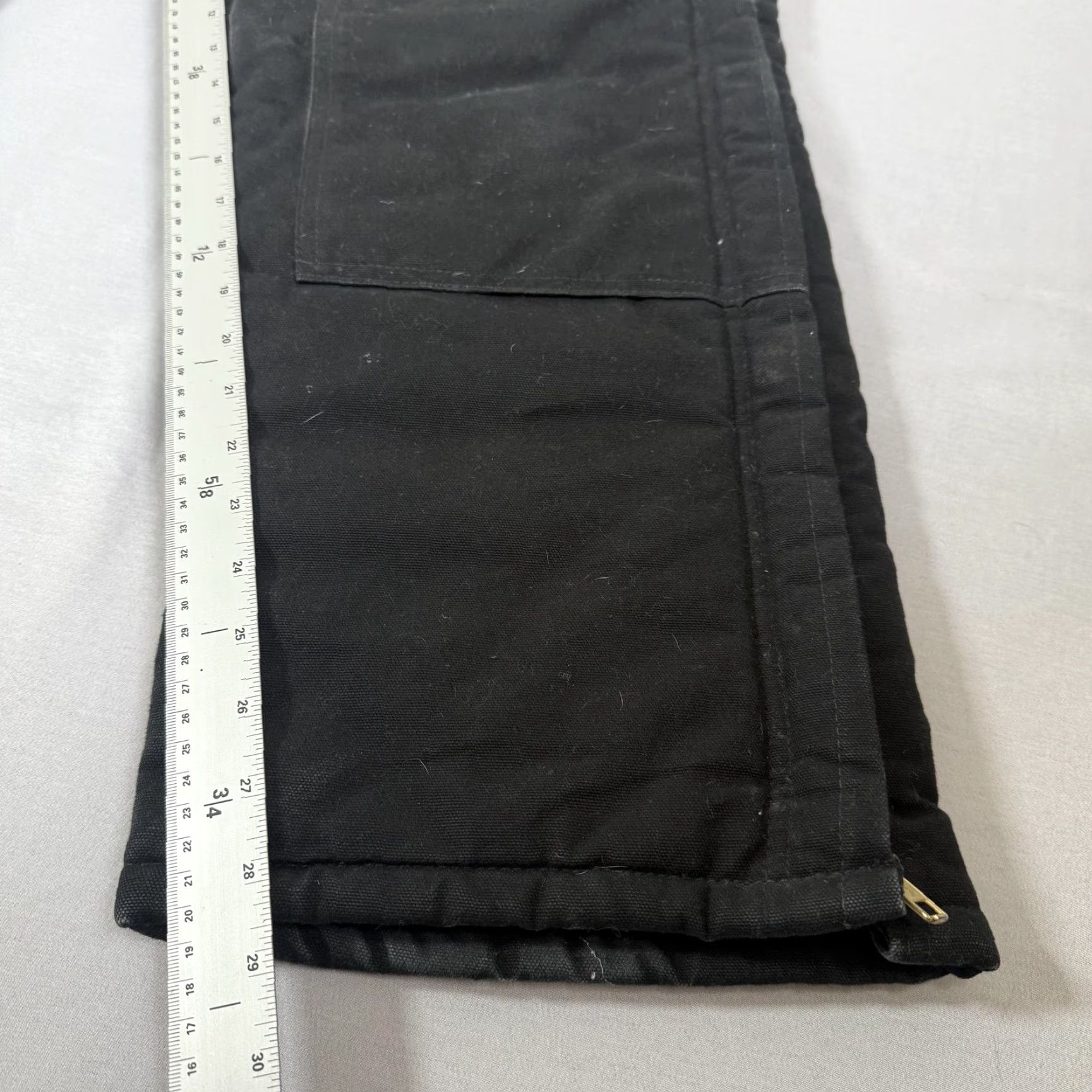 Carhartt VINTAGE Carhartt Overalls Men 32x30 Black Insulated Canvas Bib Double Knee Pants R03 BLK Size US 32 / EU 48 - 7 Thumbnail