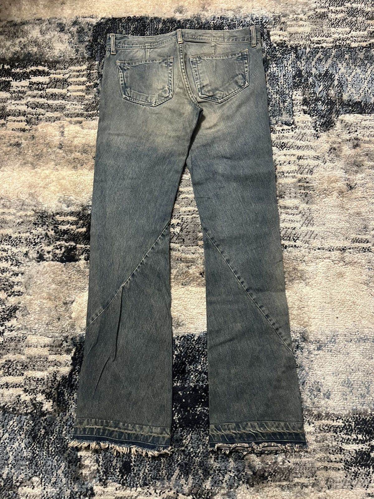 Rick Owens Olmar and Mirta FW07 Mudwash Delave Dust Spiral Denim Size US 30 / EU 46 - 3 Thumbnail