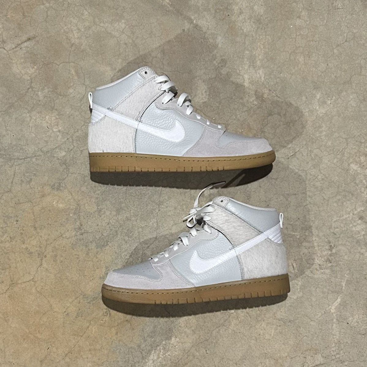 Nike × Nike SB Nike Dunk High Premium Neutral Grey Pony Hair 2008 US 9 Size US 9 / EU 42 - 4 Thumbnail