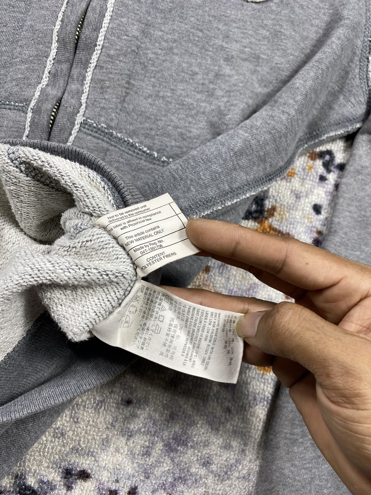 Abercrombie & Fitch Abercrombie&Fitch Faded Distressed Fur Zip Hoodie Ifsix lgb Size US M / EU 48-50 / 2 - 7 Thumbnail