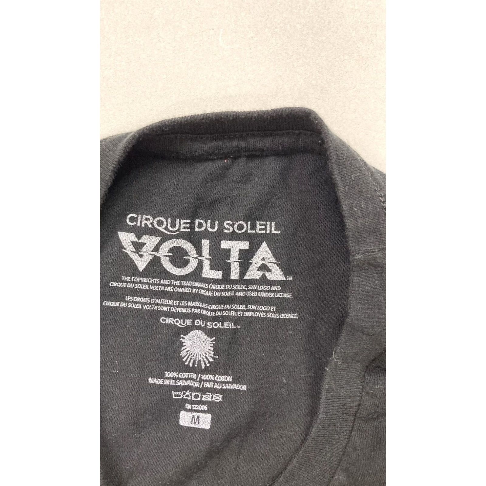 Vintage VINTAGE Cirque du Soleil Volta Graphic T-shirt Men Medium Black Short Sleeve Size US M / EU 48-50 / 2 - 4 Thumbnail