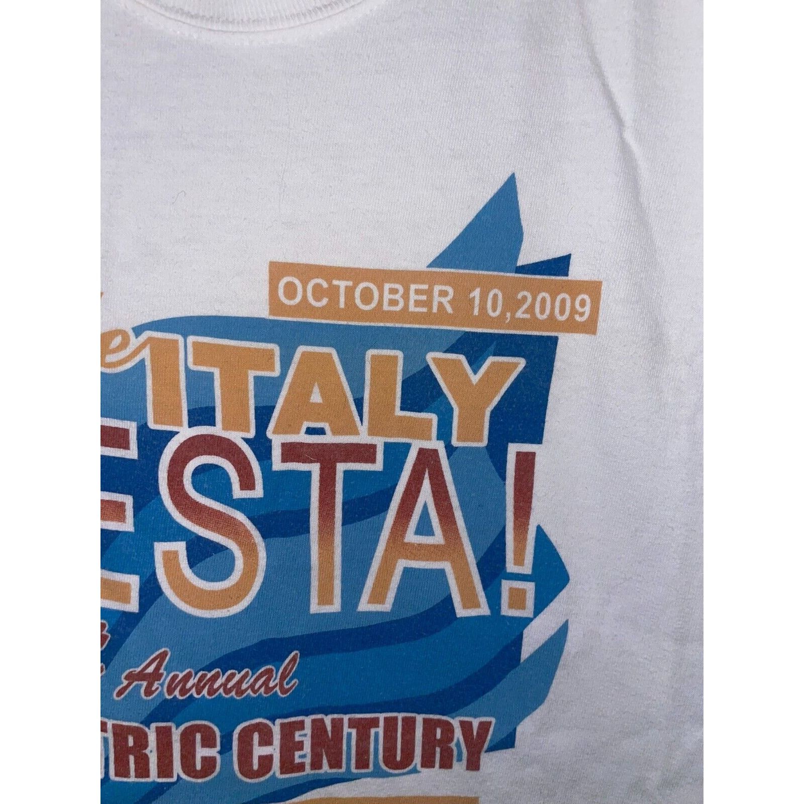 Hanes Little Italy Shirt Festa 1st Metric Century Tee San Diego CA Size US L / EU 52-54 / 3 - 3 Thumbnail