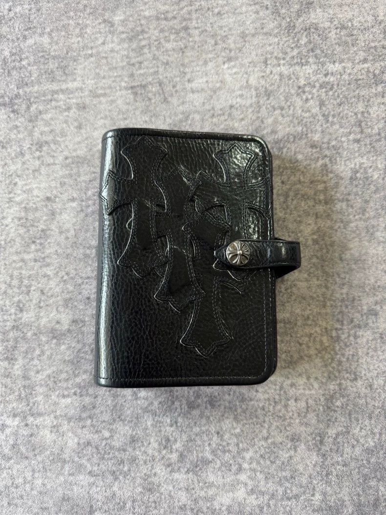 Chrome Hearts Leather Cross A6 Notebook-yf