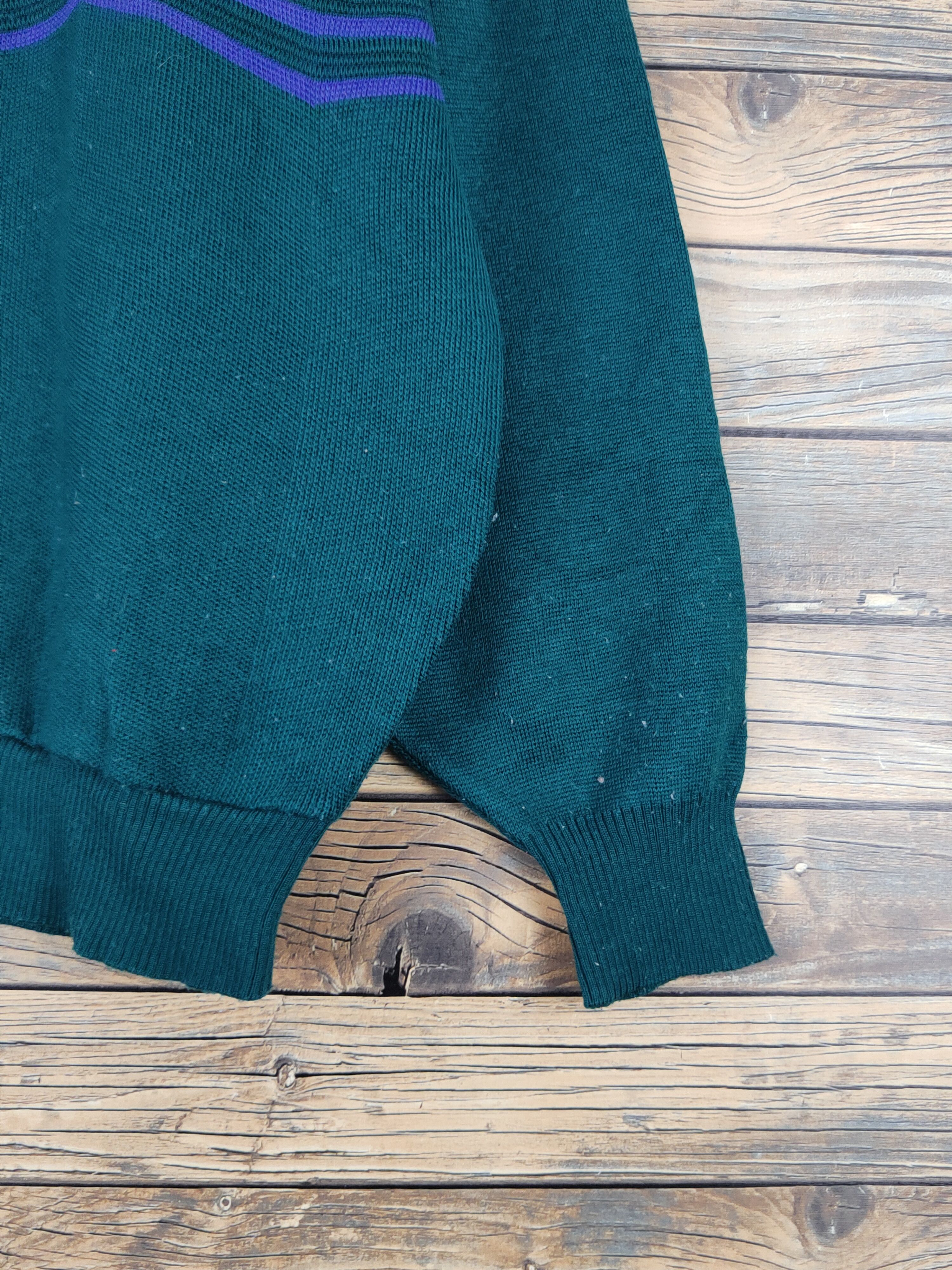 Homespun Knitwear Minsieur Greco Green Knitwear vintage Sweatshirts #W2019 Size US L / EU 52-54 / 3 - 7 Thumbnail