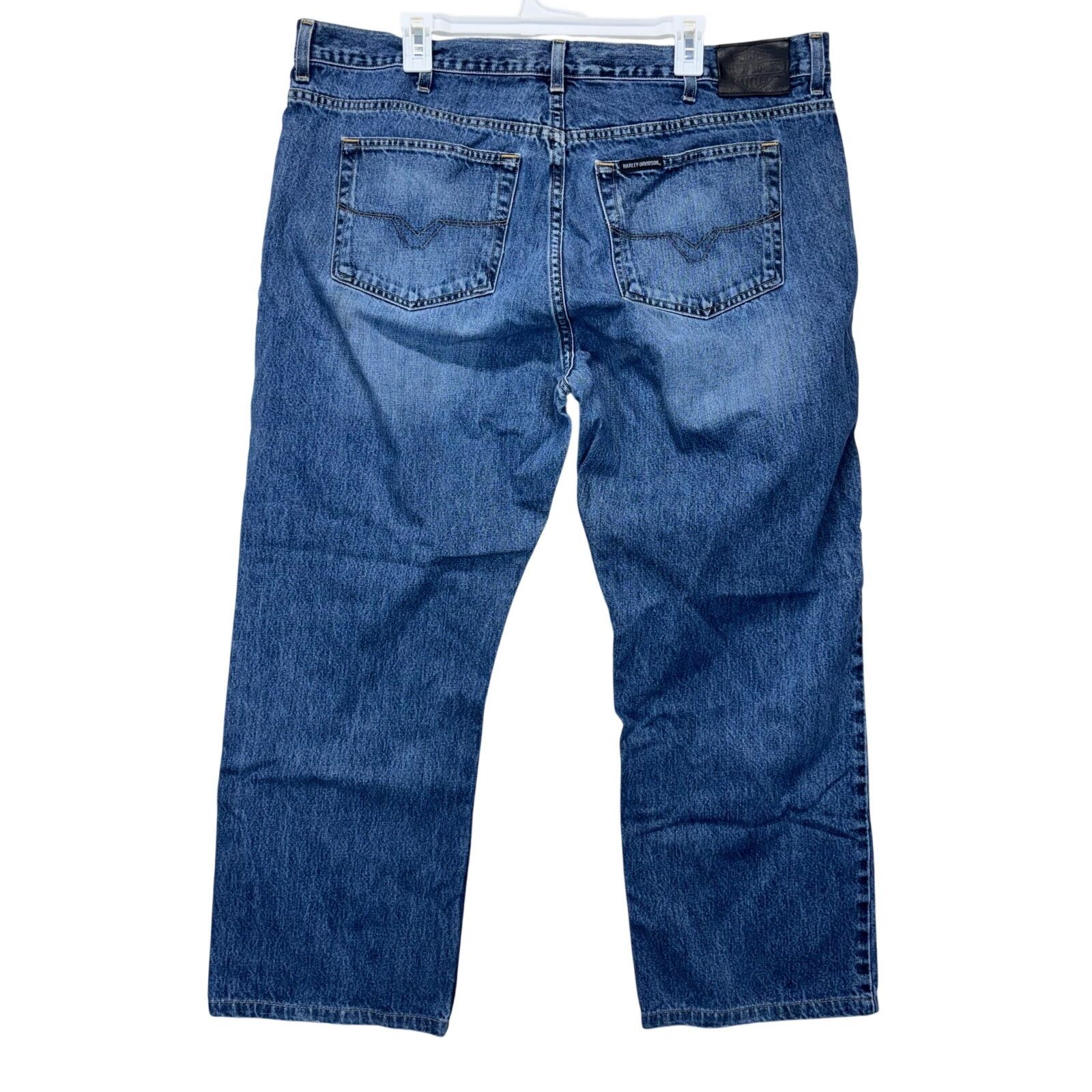 Harley Davidson Harley Davidson Men's Jeans Denim Blue Straight Leg 42x34 Size US 42 / EU 58 - 2 Thumbnail