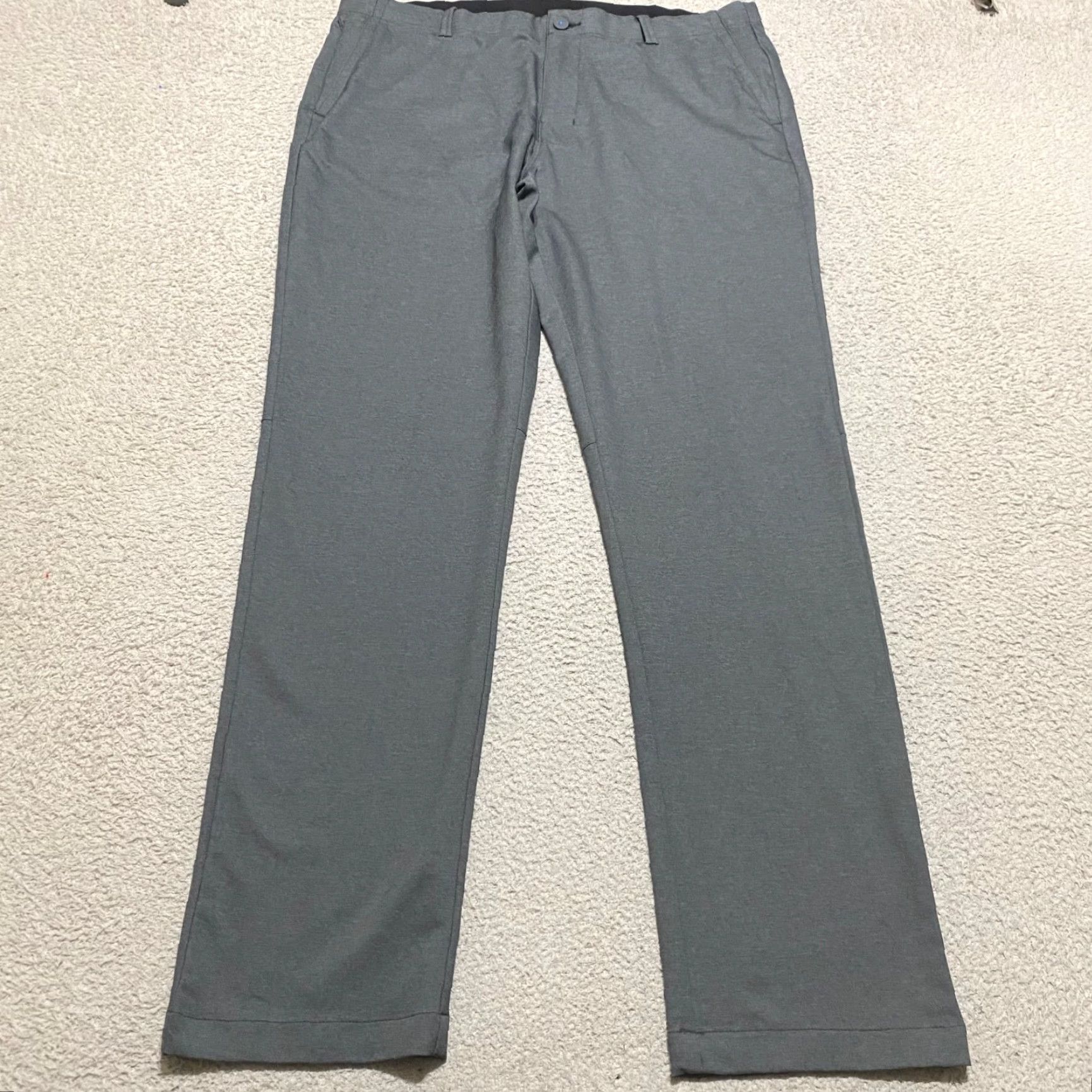 Tommy Bahama Tommy Bahama Mens 38x34 Pants Gray Straight Chino Outdoor Golf Business Casual Formal Winter Summer Spring Fall Pockets Zip Button Regular Mens Size US 38 / EU 54 - 2 Thumbnail