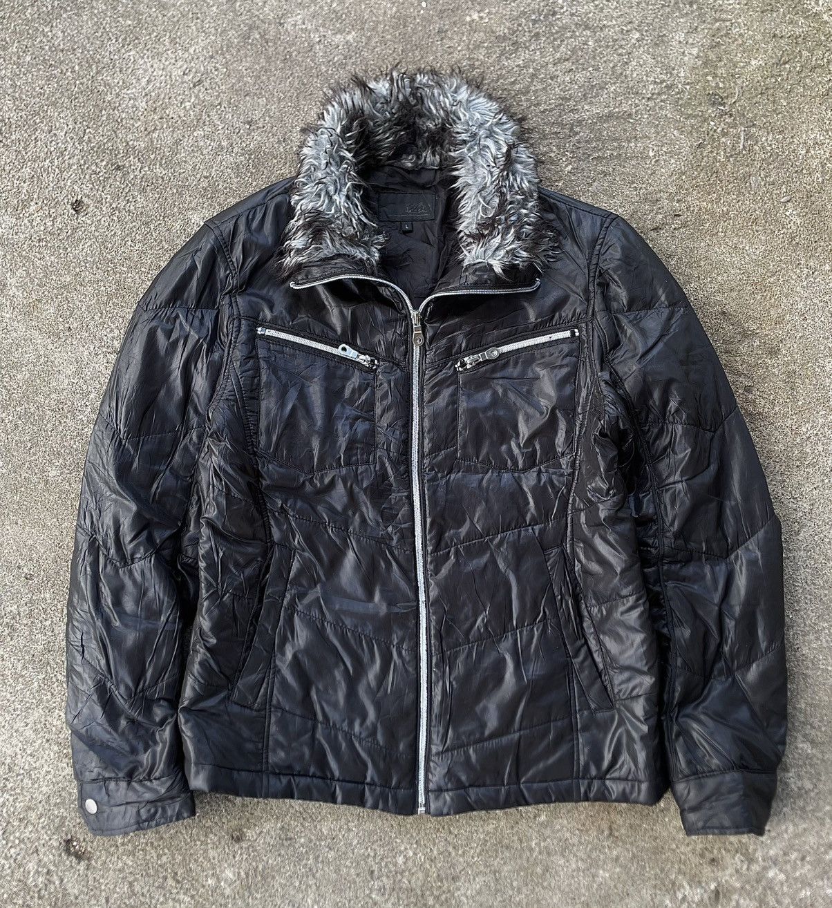 Japanese Mossimo Faux Fur Vkei Style Jacket