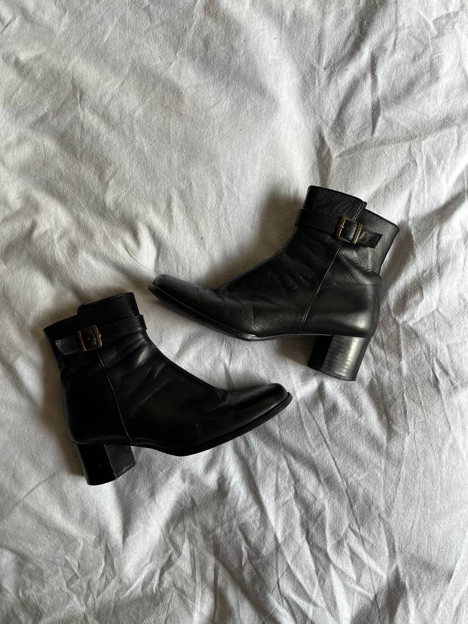 Japanese Brand × Vintage A.D.O Collection vintage japanese black leather ankle boots Size US 6.5 / IT 36.5 - 7 Thumbnail