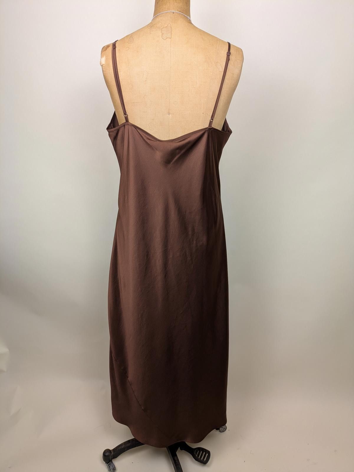 chocolate brown satin slip dress Duchy Acacia 6 Drawer Wide Chest of Drawers for Bedroom main image 1