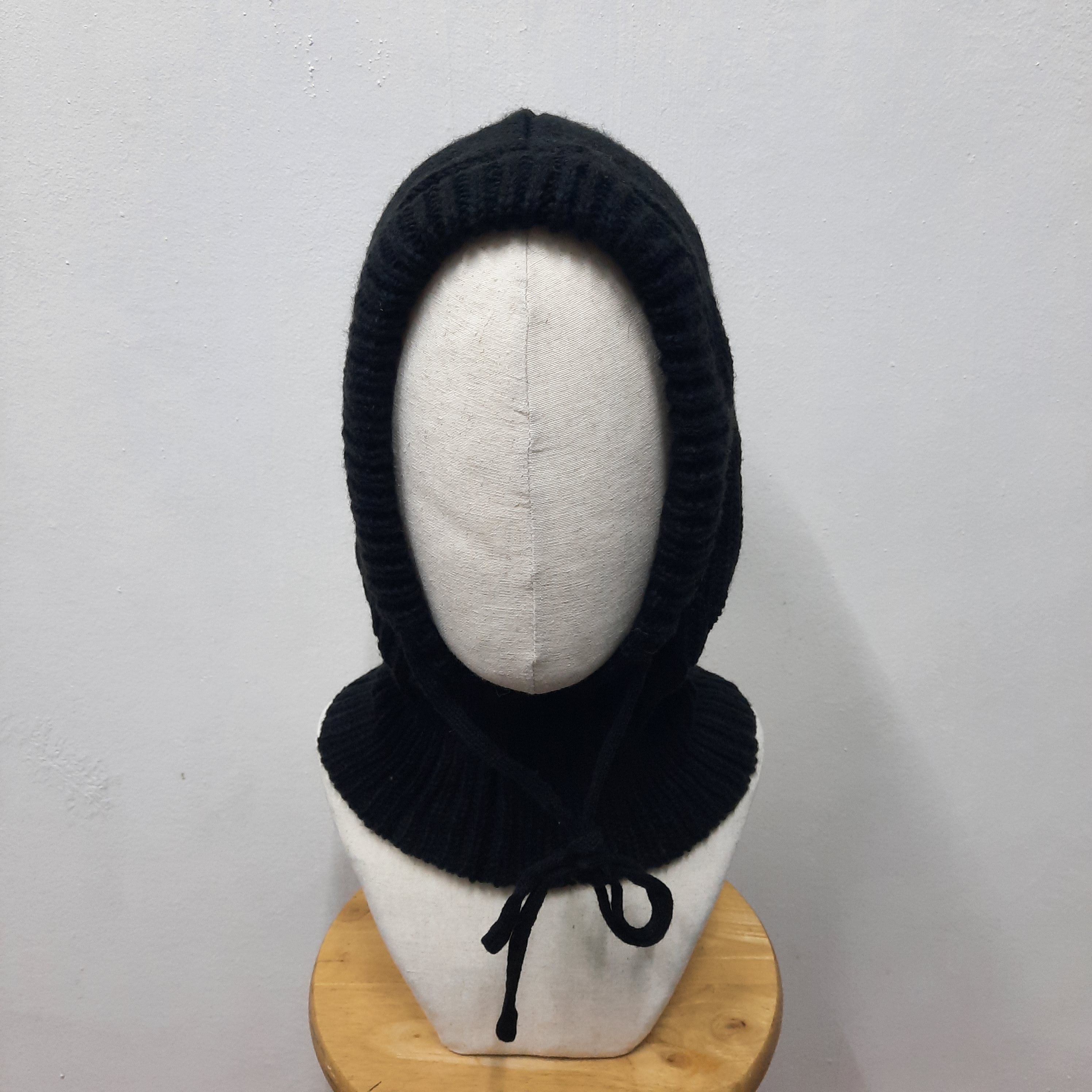 Japanese Brand 💥 Harajuku ninja style black balaclava hoodie hat Size ONE SIZE - 3 Thumbnail
