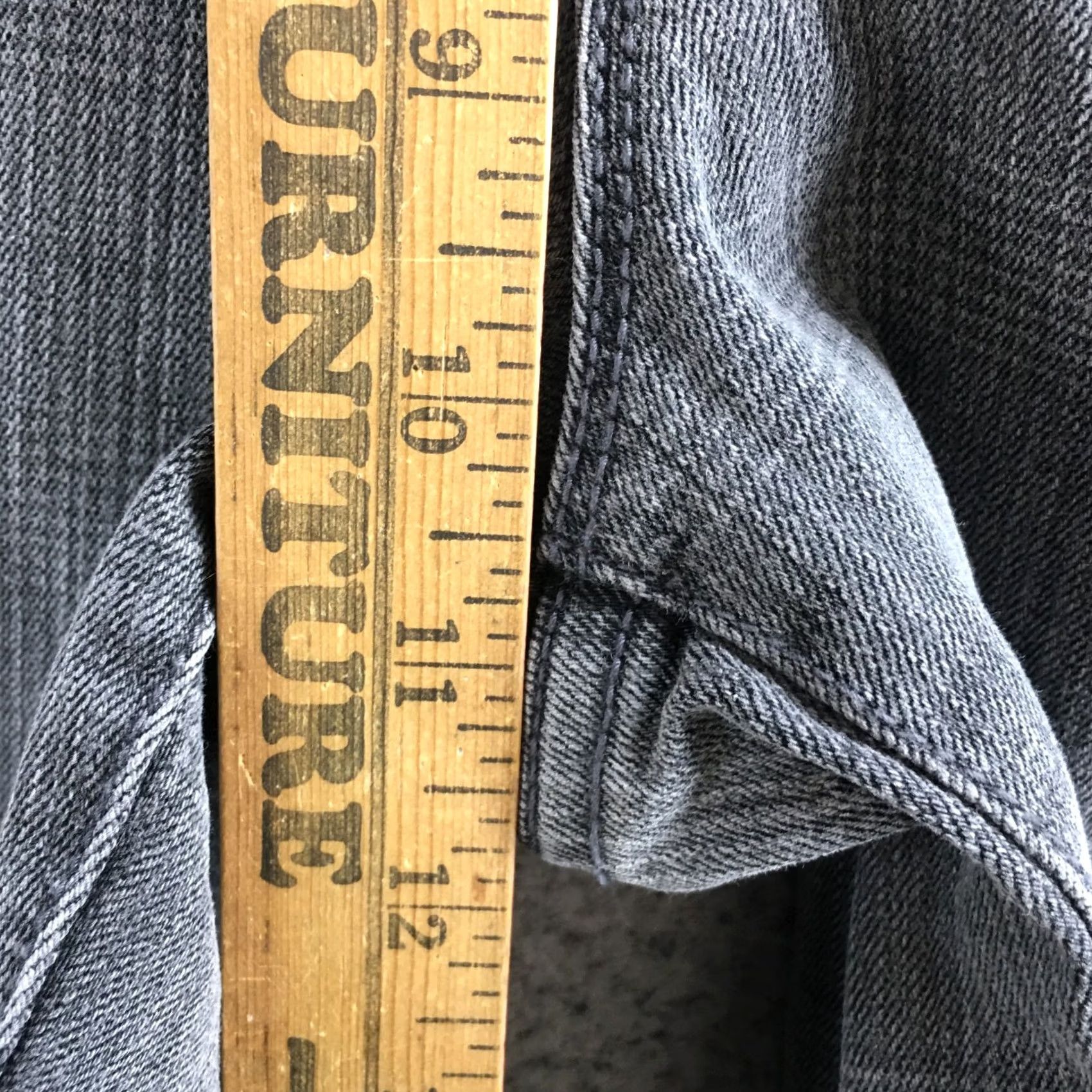 Vintage Maurices Jegging Jeans Womens M Reg Gray Denim High Rise Zip NEW Size 32" / US 10 / IT 46 - 6 Thumbnail