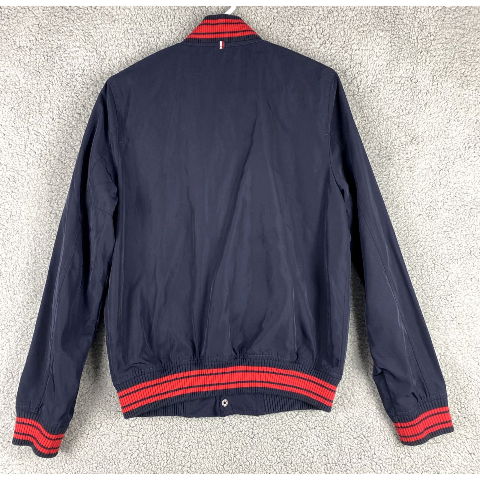 Tommy Hilfiger Tommy Hilfiger Jacket Mens XS Navy Full Zip Bomber Logo Outdoor All Seasons Casual Shoes? Size US XS / EU 42 / 0 - 7 Thumbnail