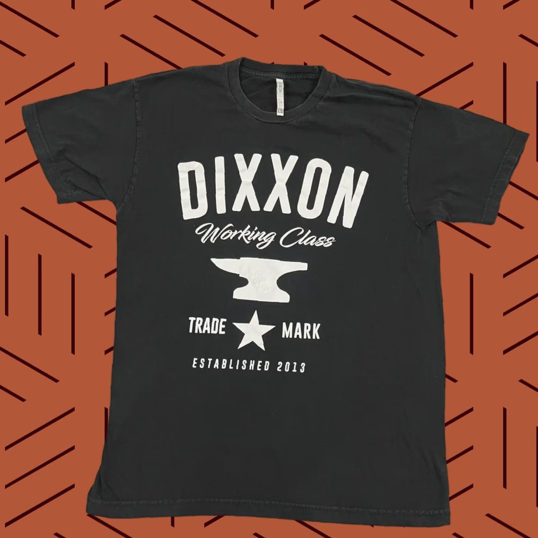 CO VINTAGE Dixxon Flannel Co Shirt Mens Large Black White Working Class Blue Collar Graphic Size US L / EU 52-54 / 3 - 1 Thumbnail
