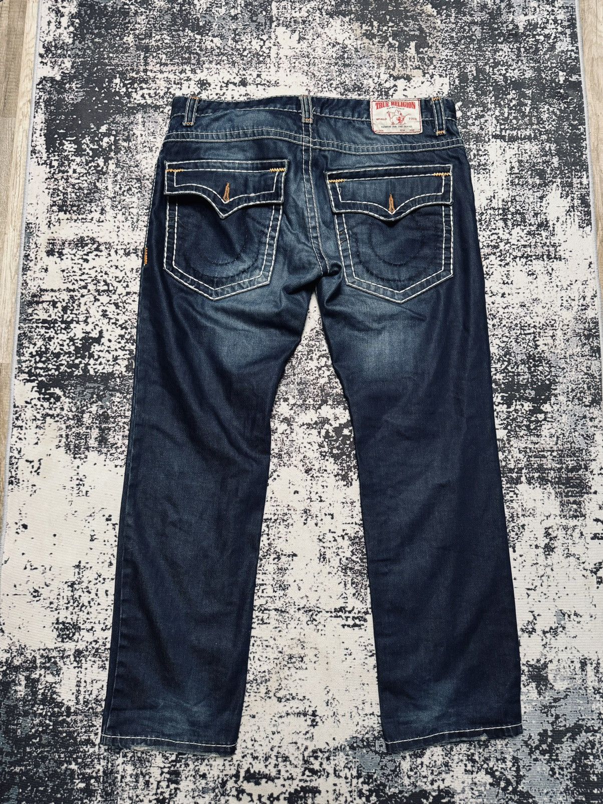 Japanese Brand × True Religion × Vintage True Religion Vintage USA Jeans Navy 36 Size US 36 / EU 52 - 3 Thumbnail