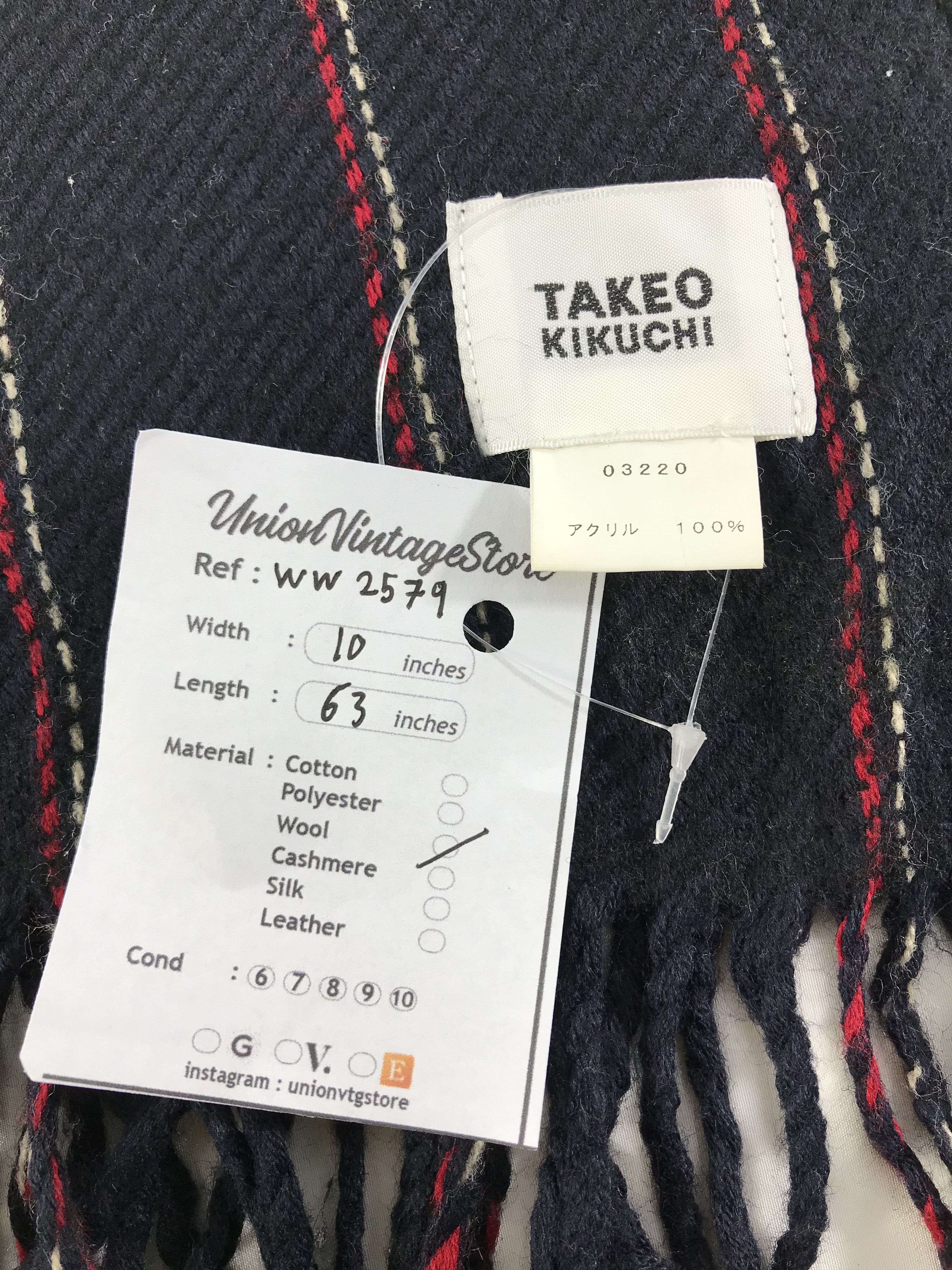 Takeo Kikuchi Takeo Kikuchi Scarf / Muffler / Neckwear - WW2579 Size ONE SIZE - 4 Thumbnail