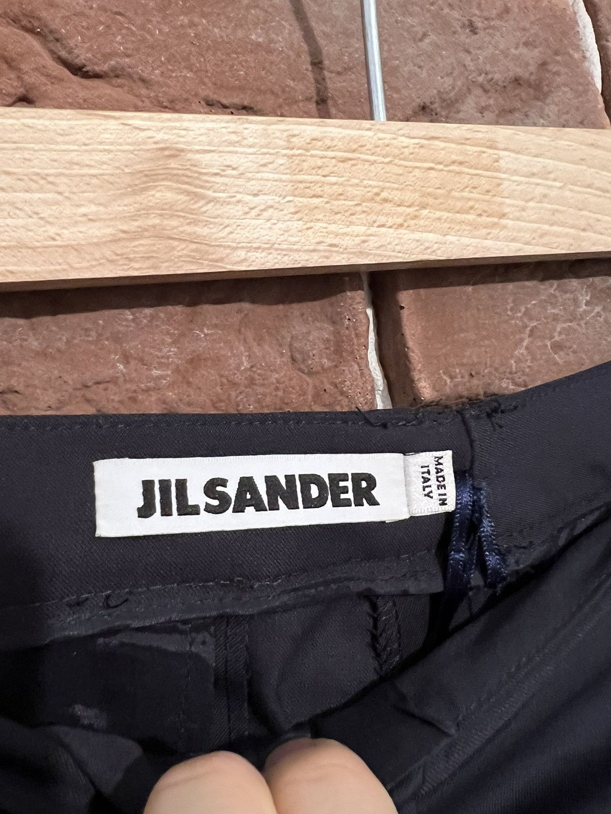 Jil Sander × Uniqlo JIL SANDER Virgin Wool Navy Casual Pants Designer Quality Size US 28 / EU 44 - 3 Thumbnail