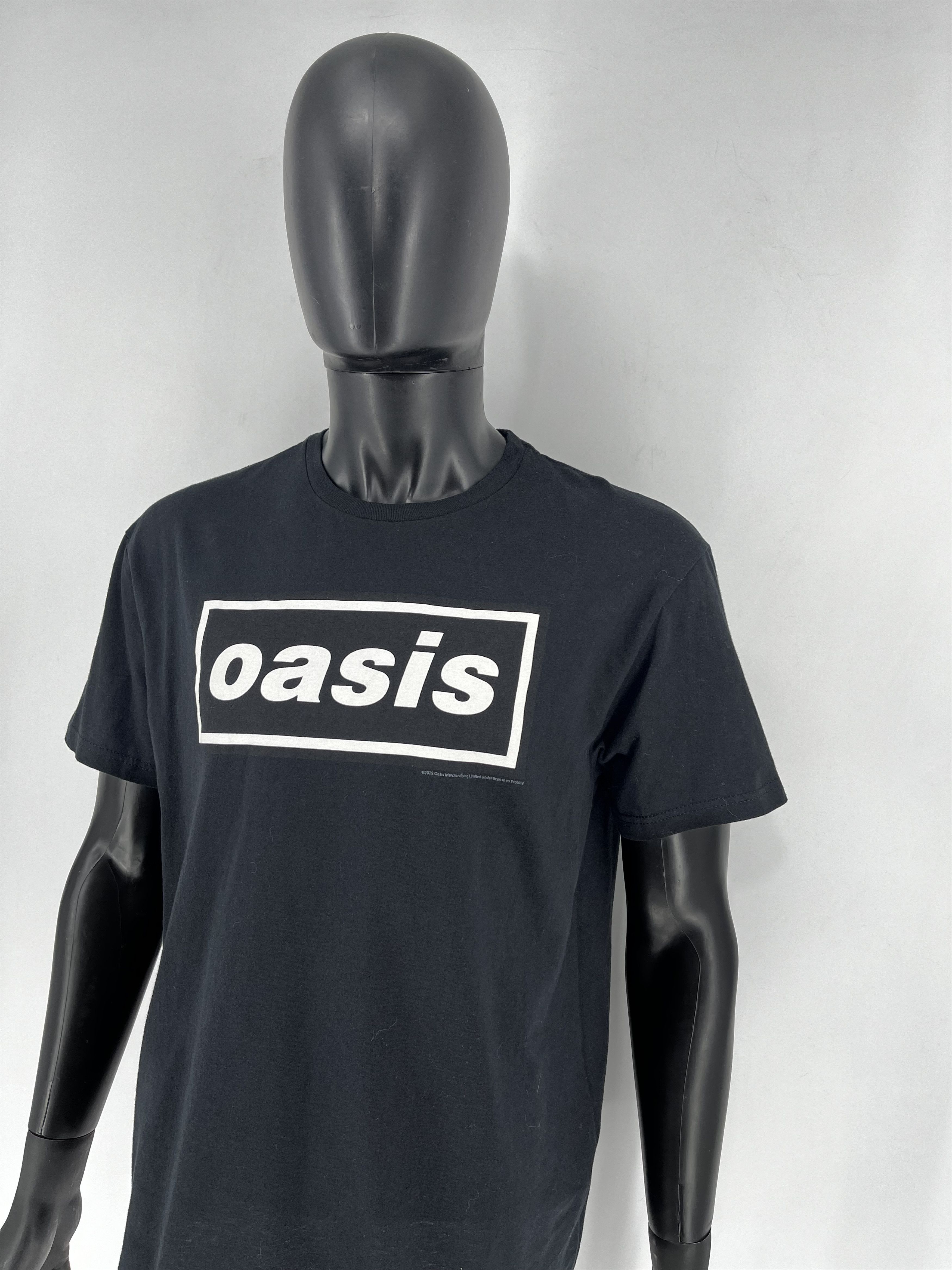 Band Tees Vintage Oasis 2022 Y2K Box Logo Sky White T Shirt Size US L / EU 52-54 / 3 - 5 Thumbnail