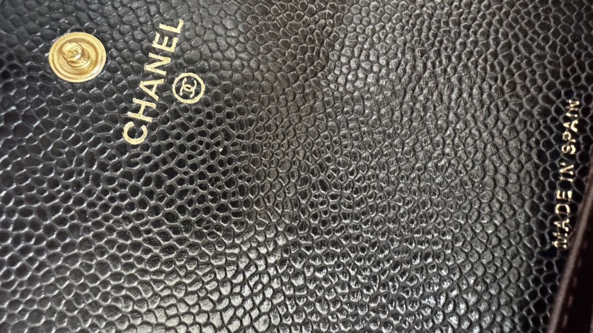 Chanel Chanel Black Quilted Caviar Long Flap Wallet Size ONE SIZE - 8 Thumbnail