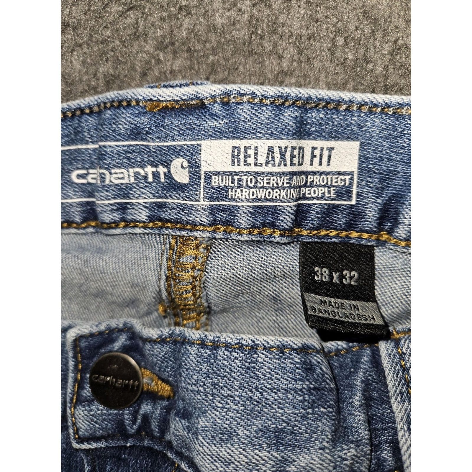 Carhartt Carhartt Rugged Flex Relaxed Jeans Mens 38x30 38x32 Light Wash Denim Lot Of 2 Denim Jeans Light Blue Mens Carhartt Rugged Flex Jeans 5-Pocket Size US 38 / EU 54 - 3 Thumbnail