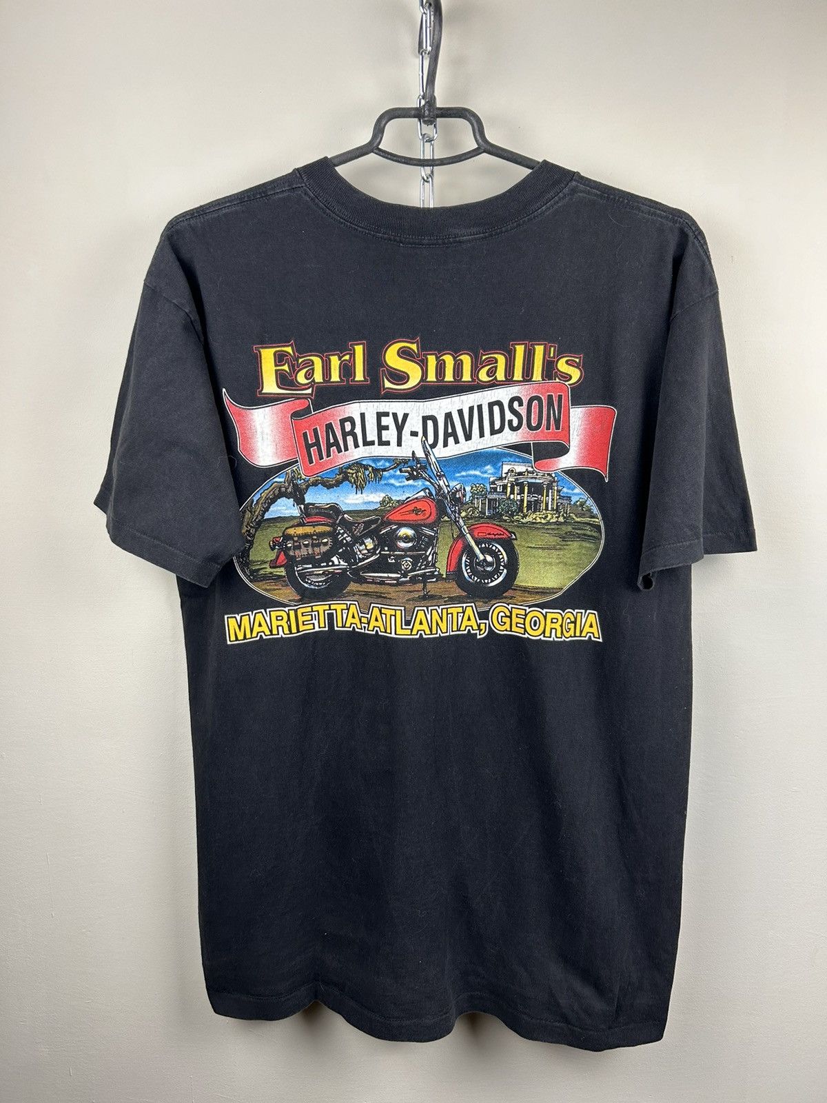 Harley Davidson Vintage 90s Harley Davidson Earl Smalls T shirt Size US L / EU 52-54 / 3 - 1 Thumbnail