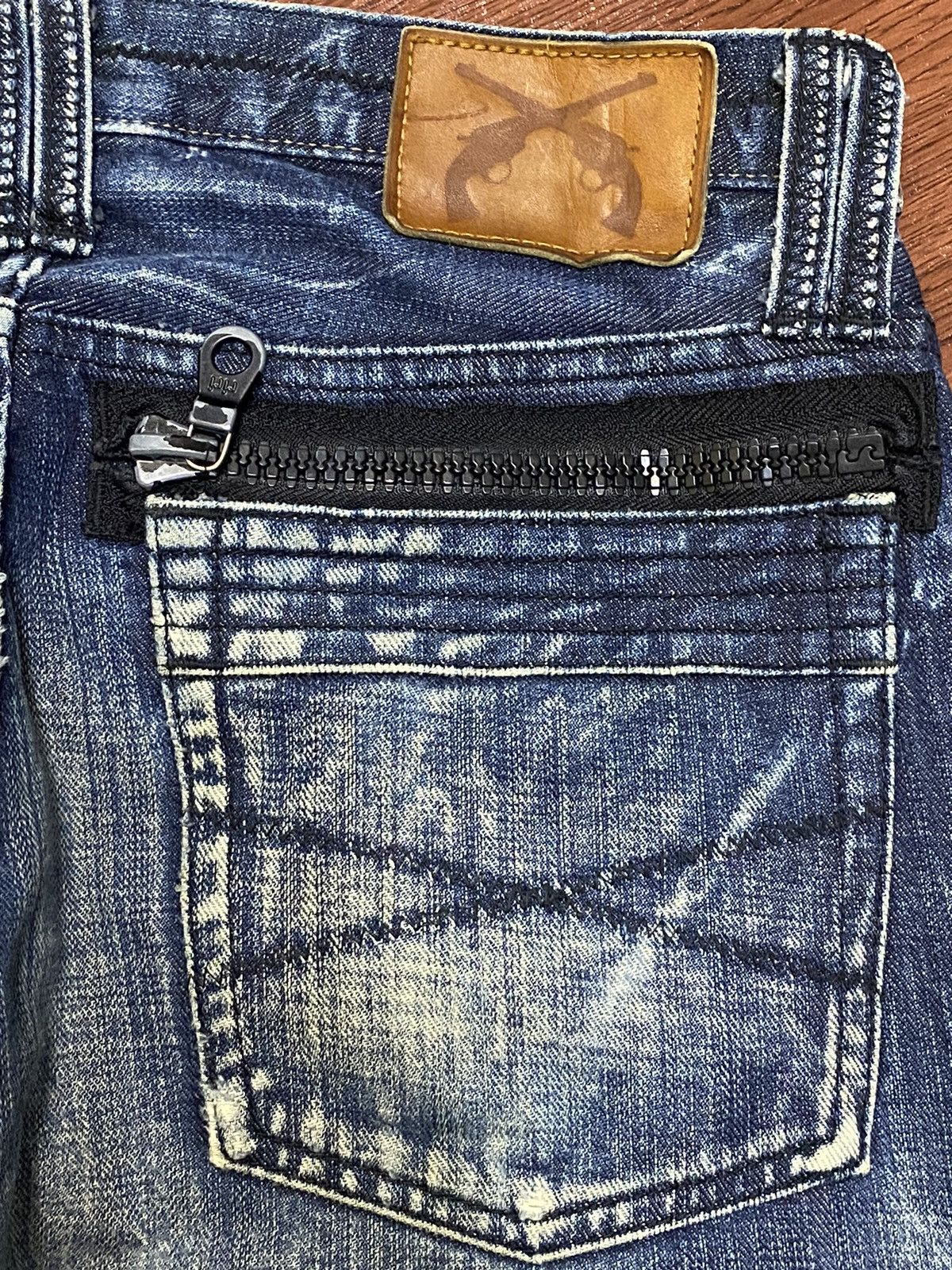 Japanese Brand D158 Roar Japan Hanamaka CROSSGUN Little Bootcut Jeans Size US 34 / EU 50 - 12 Thumbnail