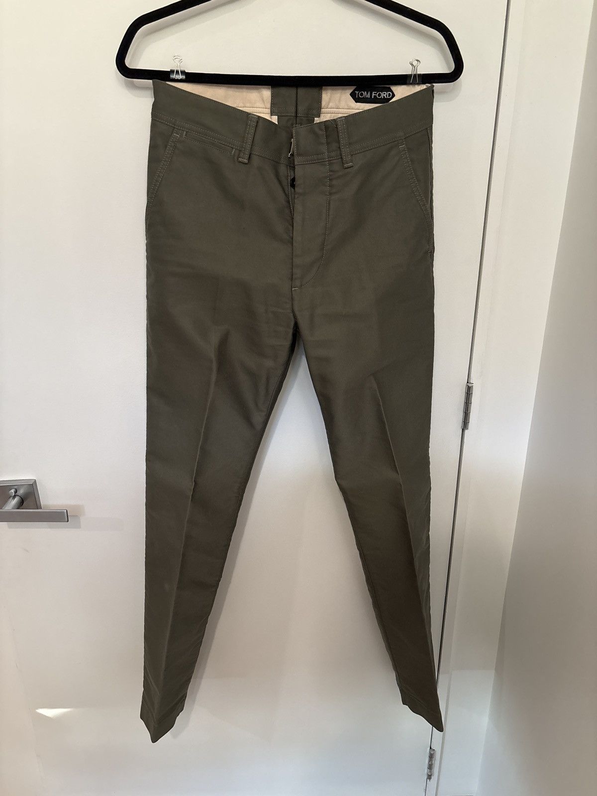 Tom Ford Tom Ford Green Gabardine Pants Size US 28 / EU 44 - 1 Thumbnail