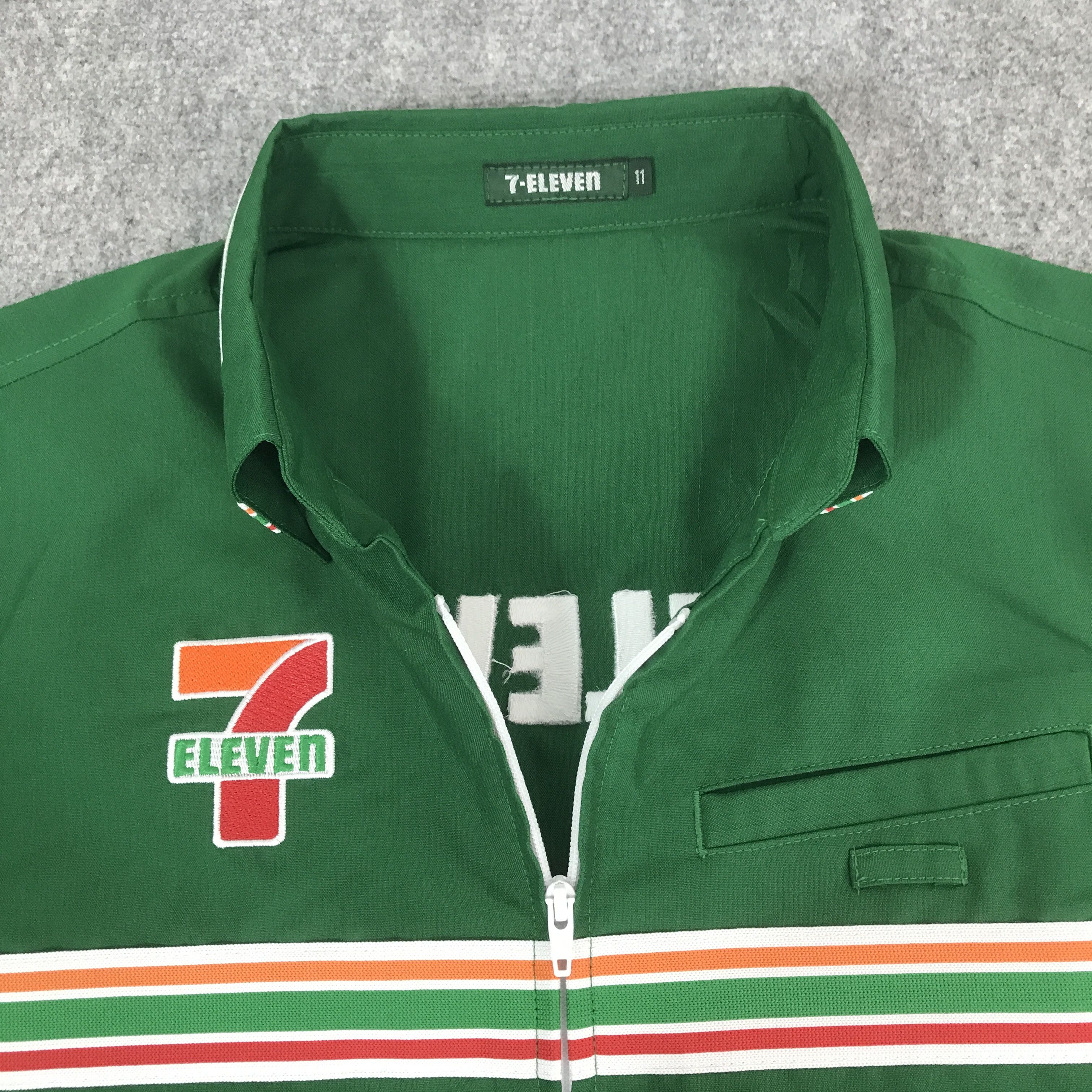 Japanese Brand 7 Eleven Uniform Green Shirt jacket K50B20 Size US M / EU 48-50 / 2 - 7 Thumbnail