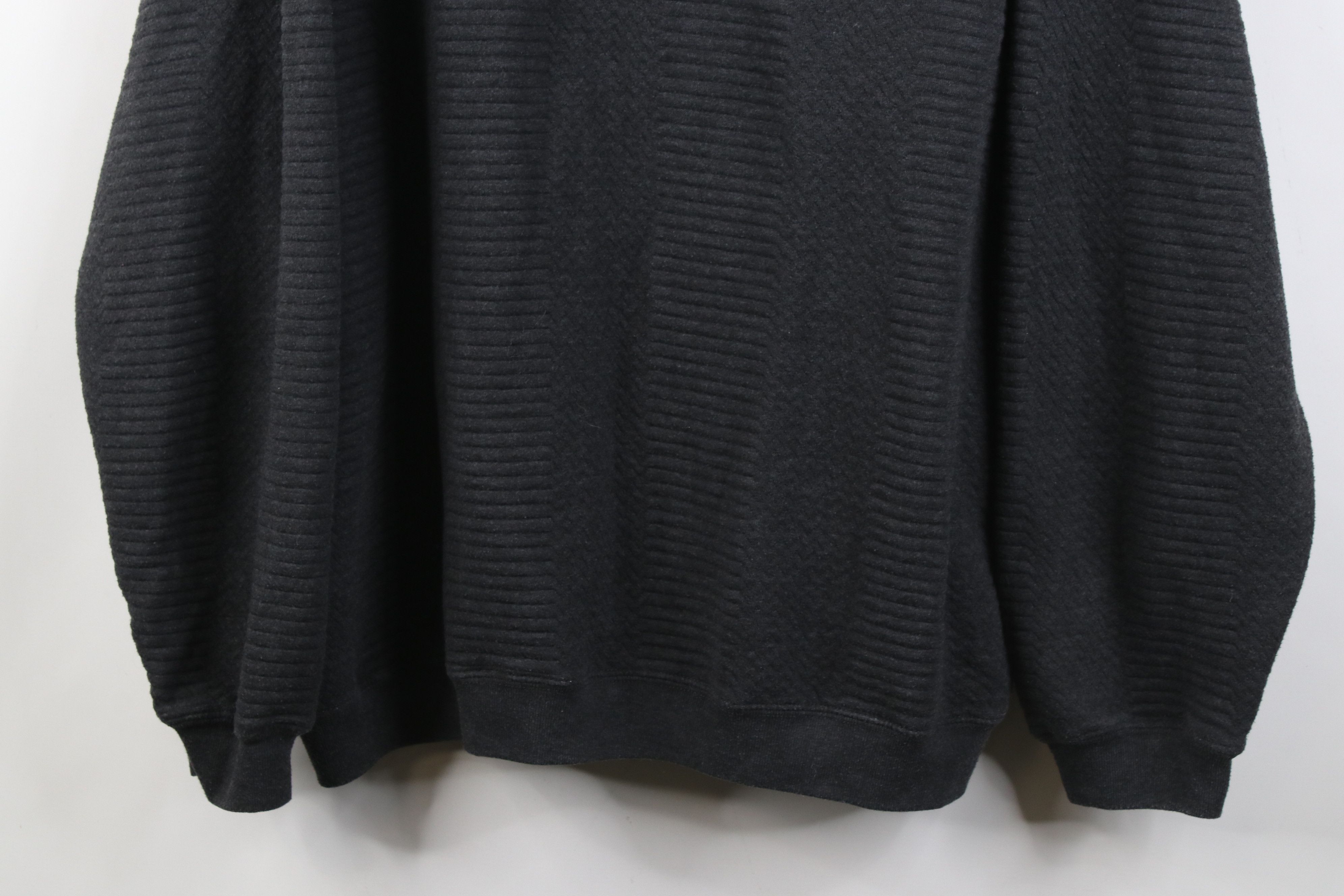 Vintage Vintage 90s Streetwear Textured Collared Pullover Sweatshirt Size US L / EU 52-54 / 3 - 3 Thumbnail