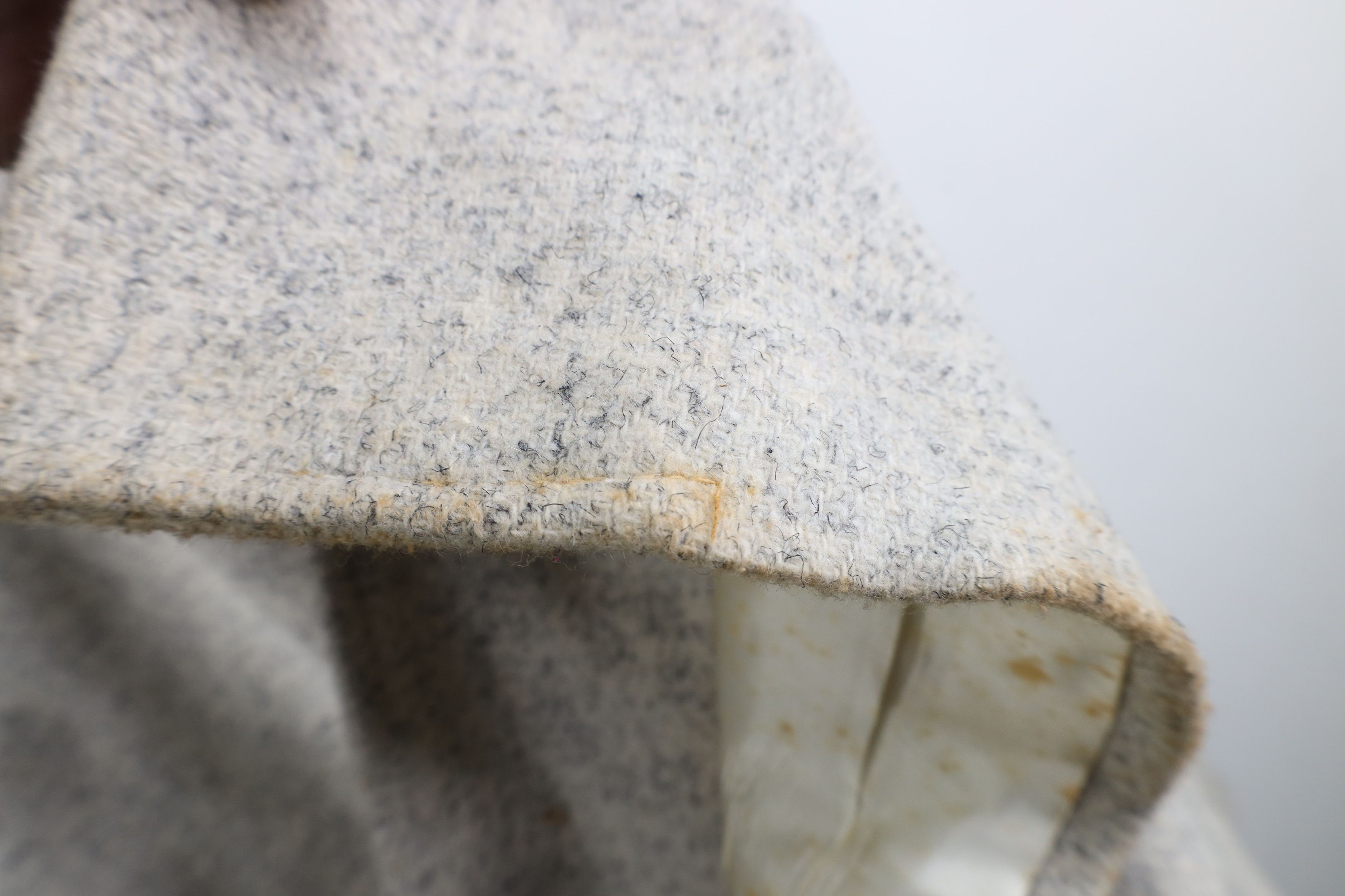 Vintage Deadstock Vintage 70s Wool Tweed Overcoat Jacket Gray USA Size US XXL / EU 58 / 5 - 10 Thumbnail