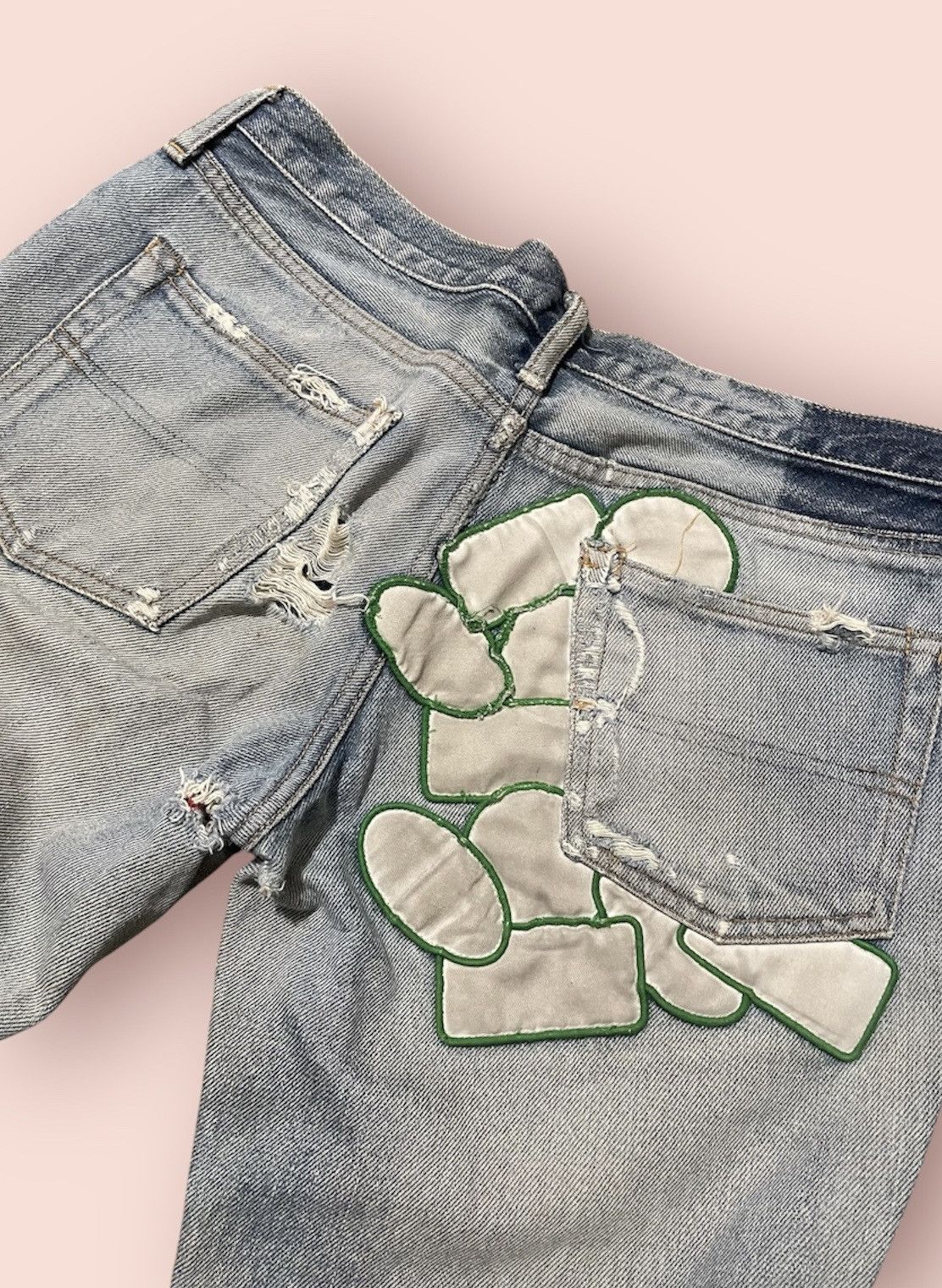 Undercover Undercover SS05 But Beautiful “Graffiti Patch” Denim Size US 31 - 5 Thumbnail