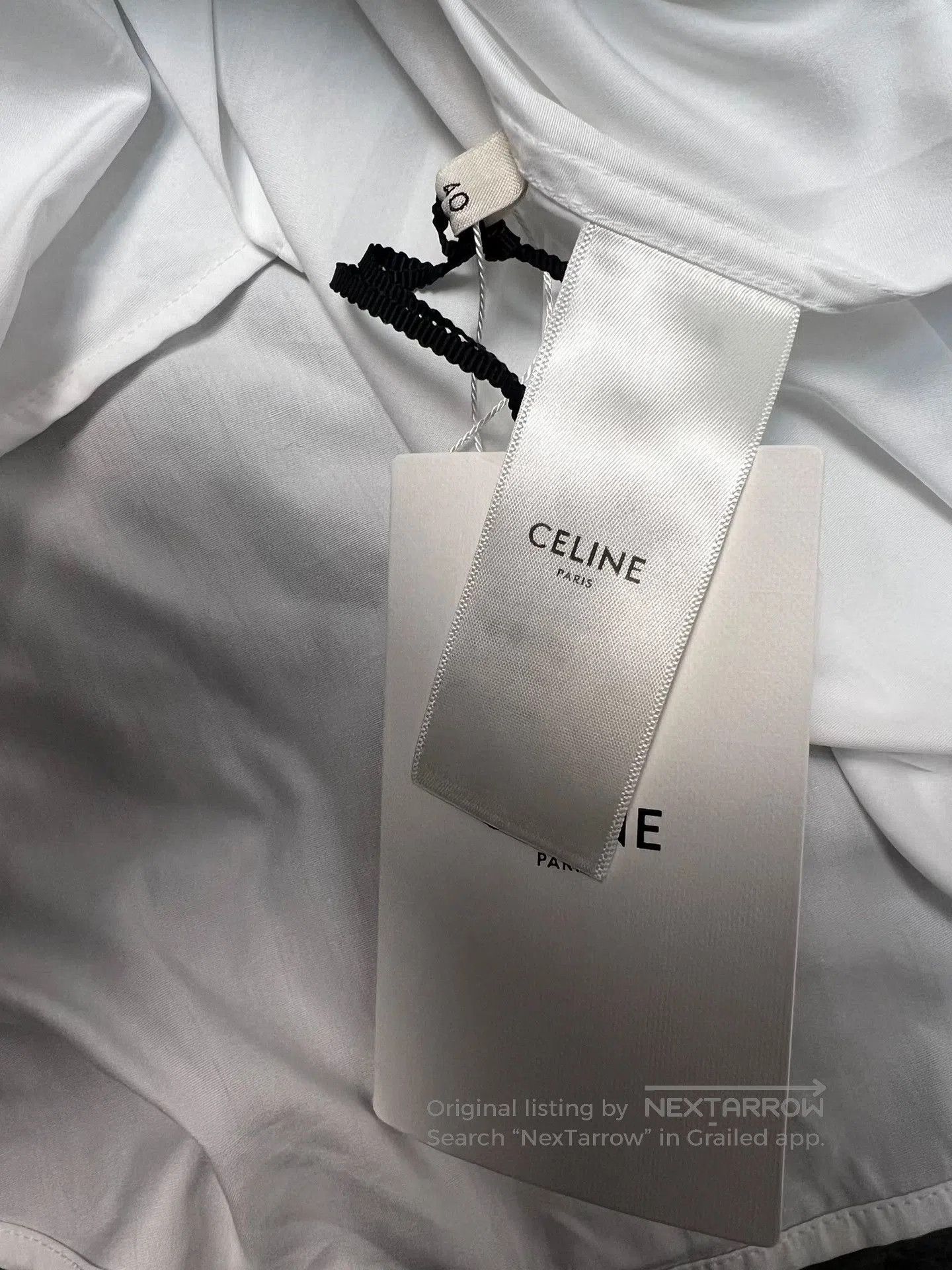Celine Celine 21FW Runway White Lotus Collar Shirt. Size S / US 4 / IT 40 - 5 Thumbnail