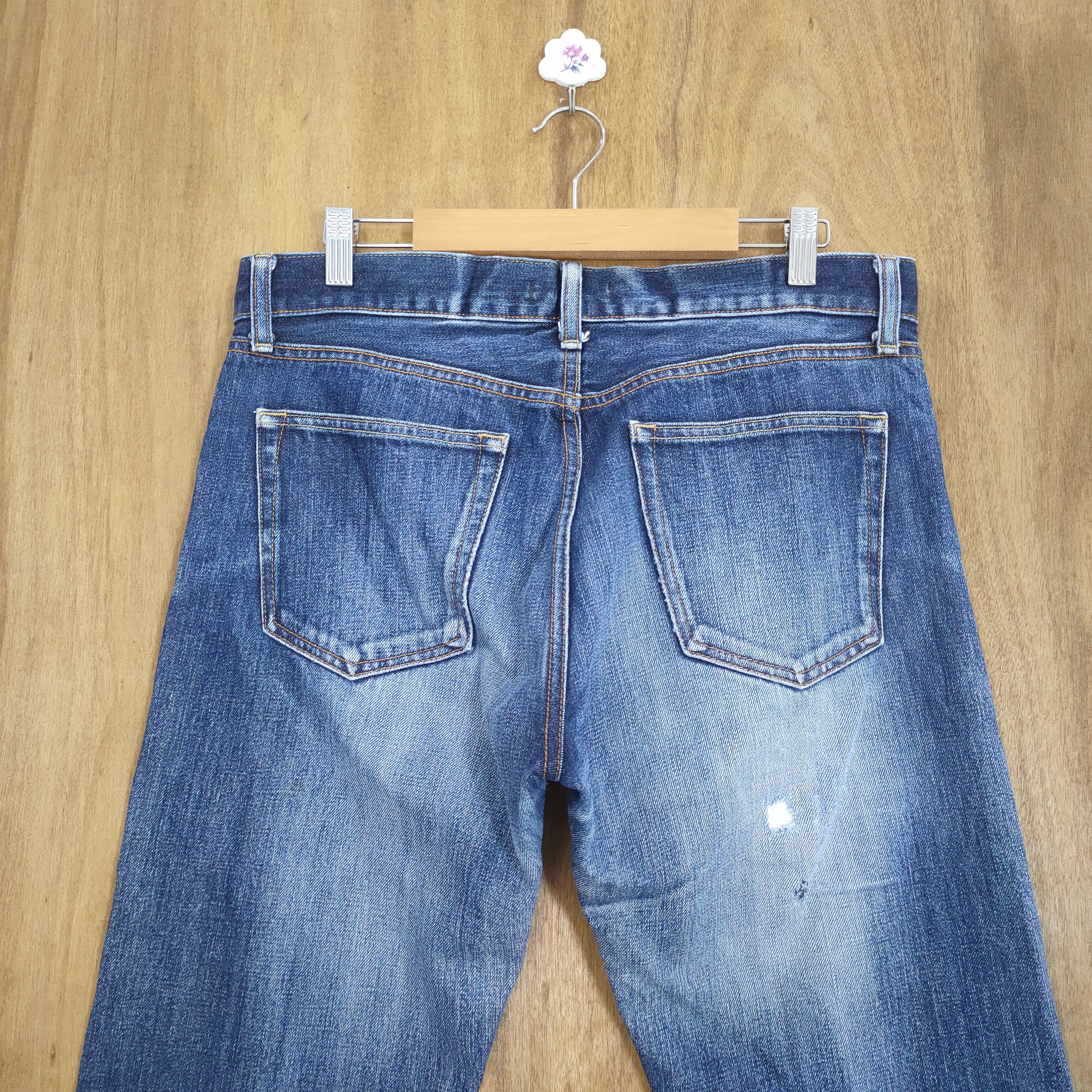 Japanese Brand 32×30 💥 VINTAGE JAPANESE SELVEDGE DISTRESSED JEANS PANTS Size US 32 / EU 48 - 9 Thumbnail