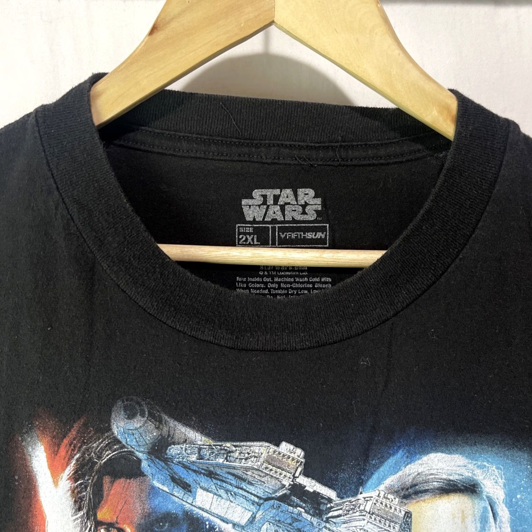 Vintage VINTAGE Star Wars Shirt Mens 2XL XXL Fifthsun The Last Jedi Short Sleeve Black Movie Size US XXL / EU 58 / 5 - 6 Thumbnail