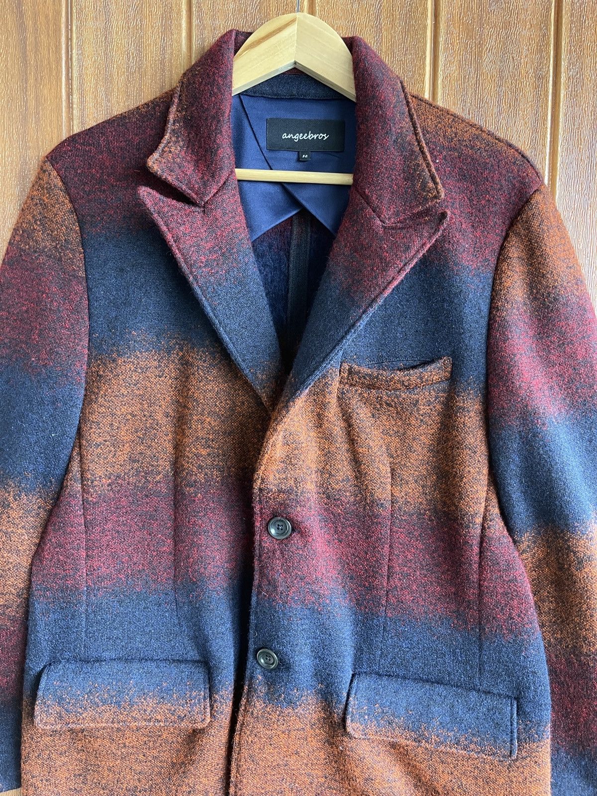 Vintage Last Drop🔥Rare🔥Vintage Angeebros Wool Blazer Navajo Design Size US L / EU 52-54 / 3 - 2 Thumbnail