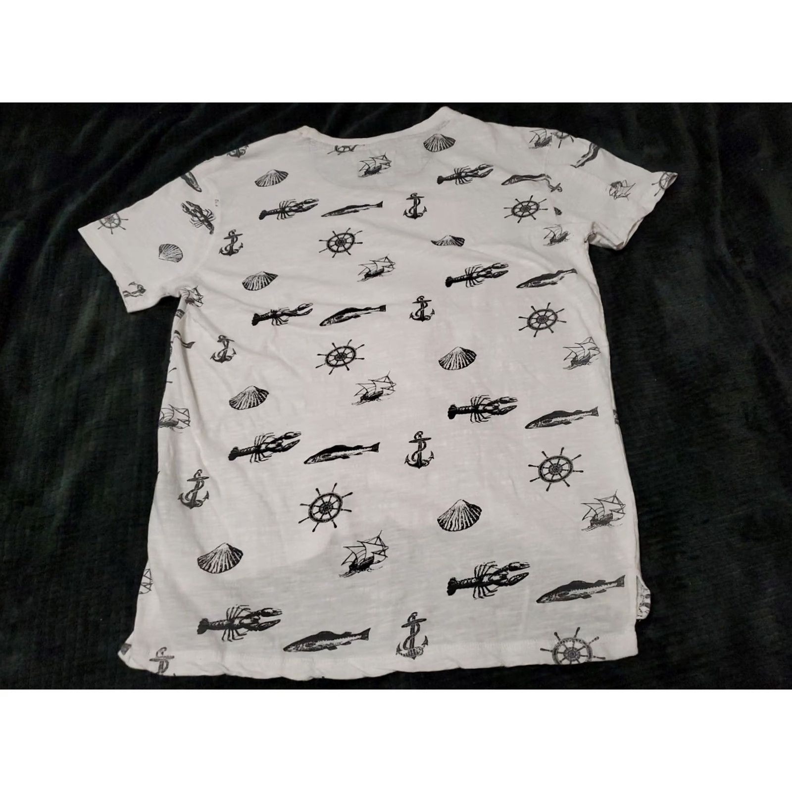 Nautica Ditch Plains Nautical Short Sleeve Shirt M White Unisex Adults Graphic Print Size M Size US M / EU 48-50 / 2 - 3 Thumbnail