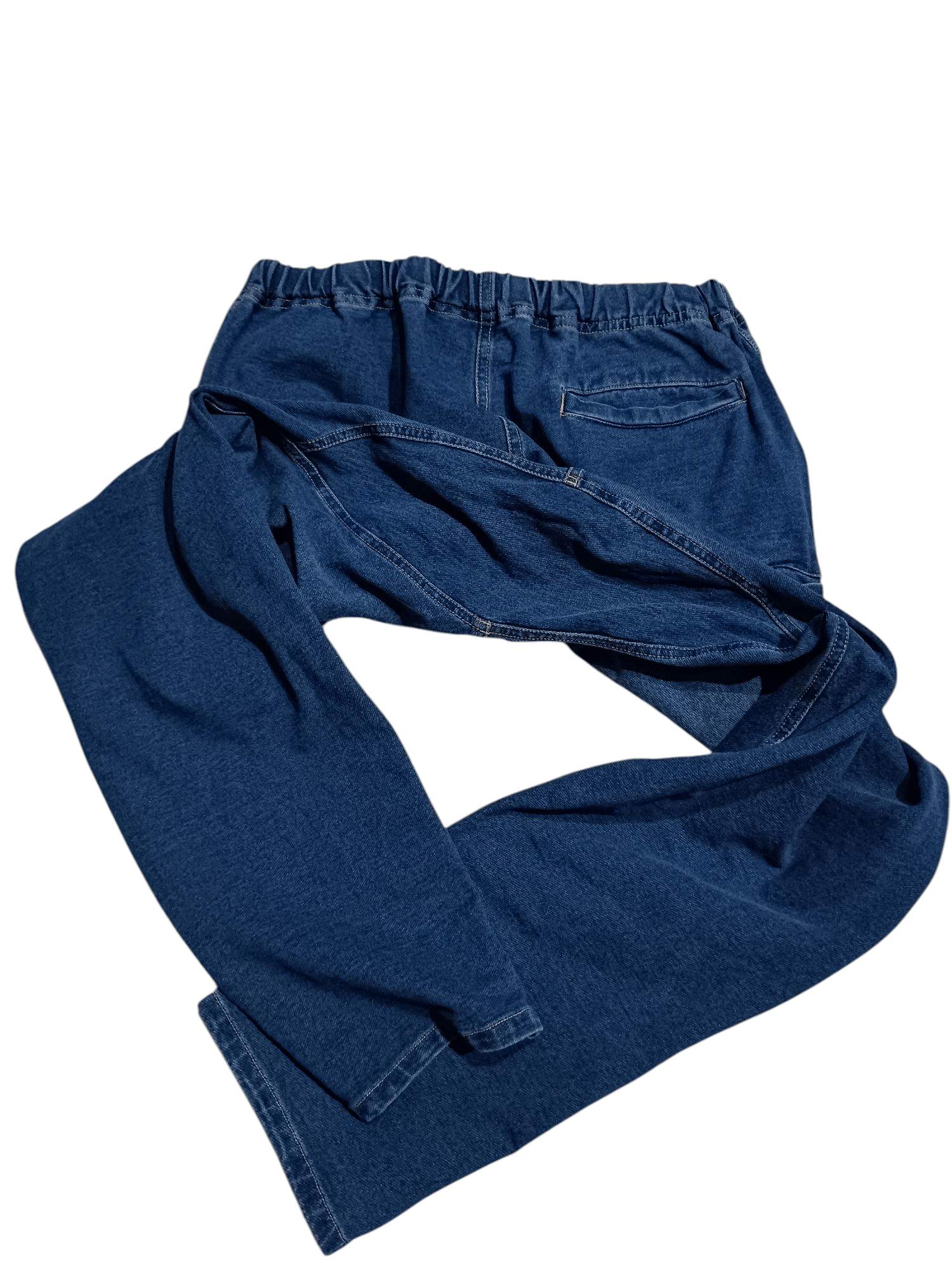 Japanese Brand Slim Indigo Blue Stretch Denim Moving Pants Size US 31 - 5 Thumbnail