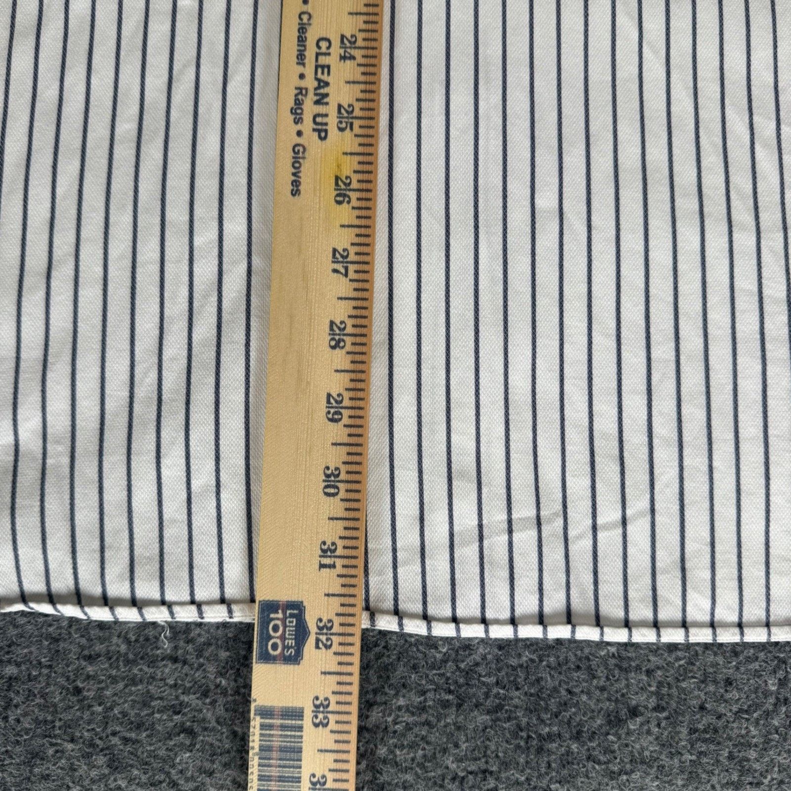Banana Republic Banana Republic Mens XL White Blue Striped Button Up LS Size US XL / EU 56 / 4 - 7 Thumbnail