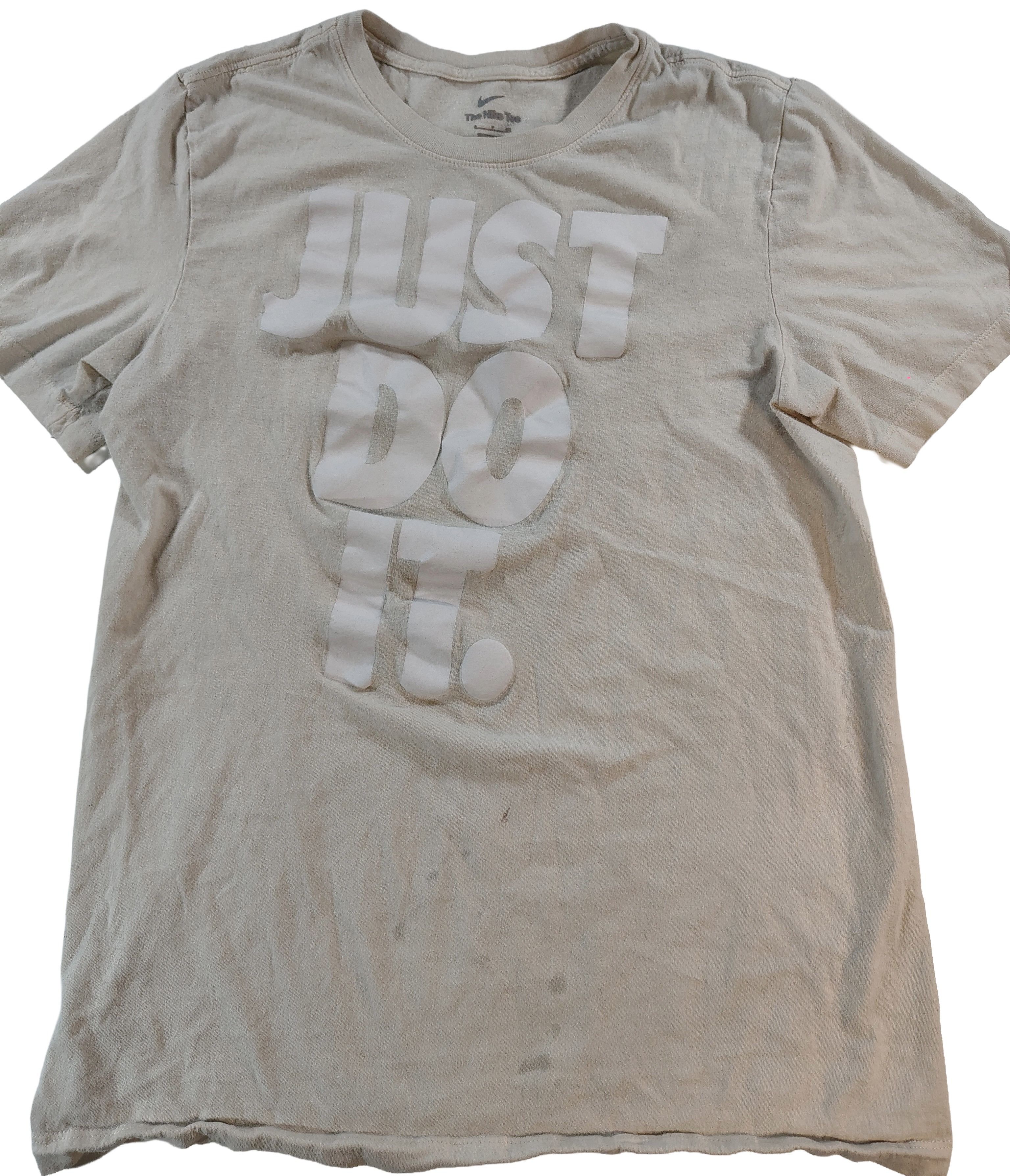Nike Nike Tee Men's Small White Crew Just Do It Graphic Tee Size US S / EU 44-46 / 1 - 1 Thumbnail