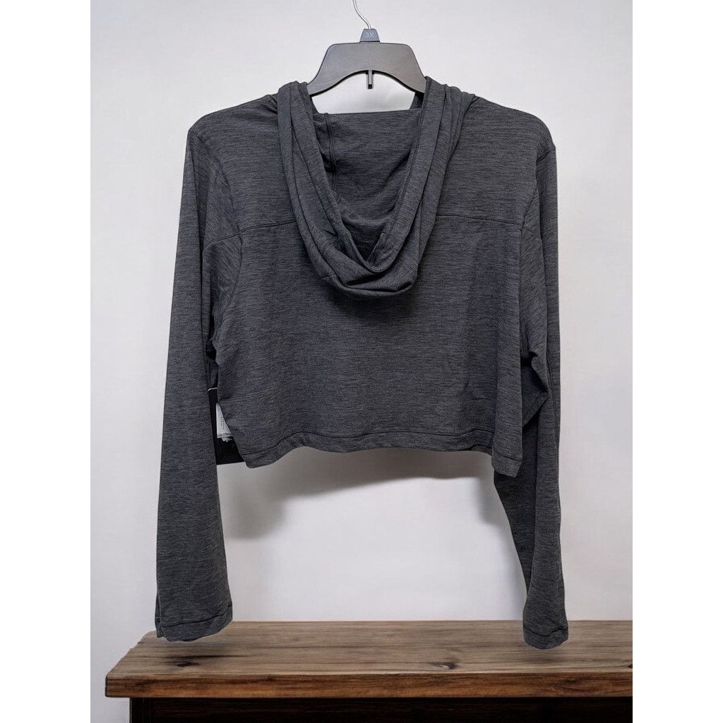 Unknown London Women's New Active Wear Half Jacket Hood Reflex Stretchy XXL Size 3XL / US 20-22 - 2 Thumbnail