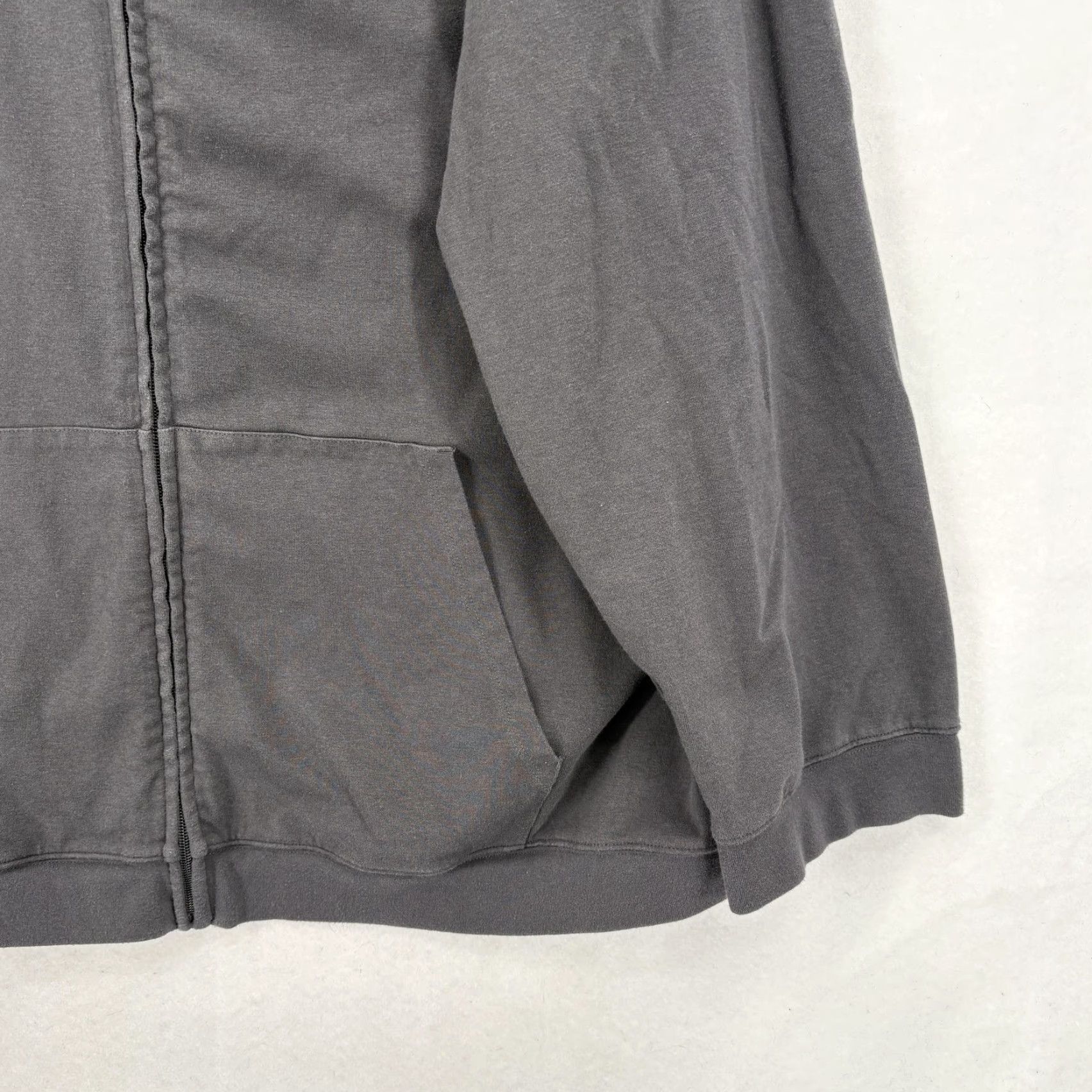 SKIMS SKIMS Cotton Fleece Classic Full Zip Hoodie Sweatshirt Gray 2X Oversized Womens Size XXL / US 16-18 / IT 52-54 - 3 Thumbnail