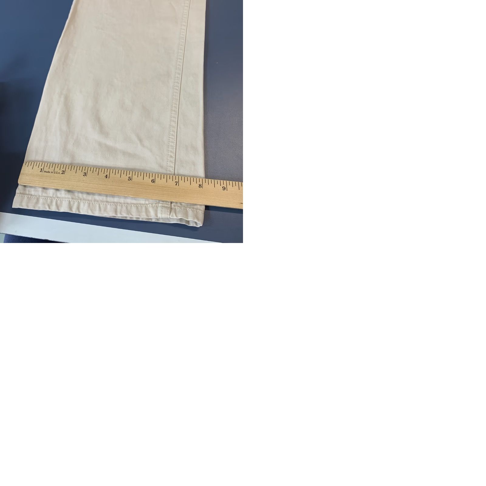Peter Millar Peter Millar Chino Pants Men 35x33 Beige Micro Striped Flat Front Pima Cotton Size US 35 - 11 Thumbnail