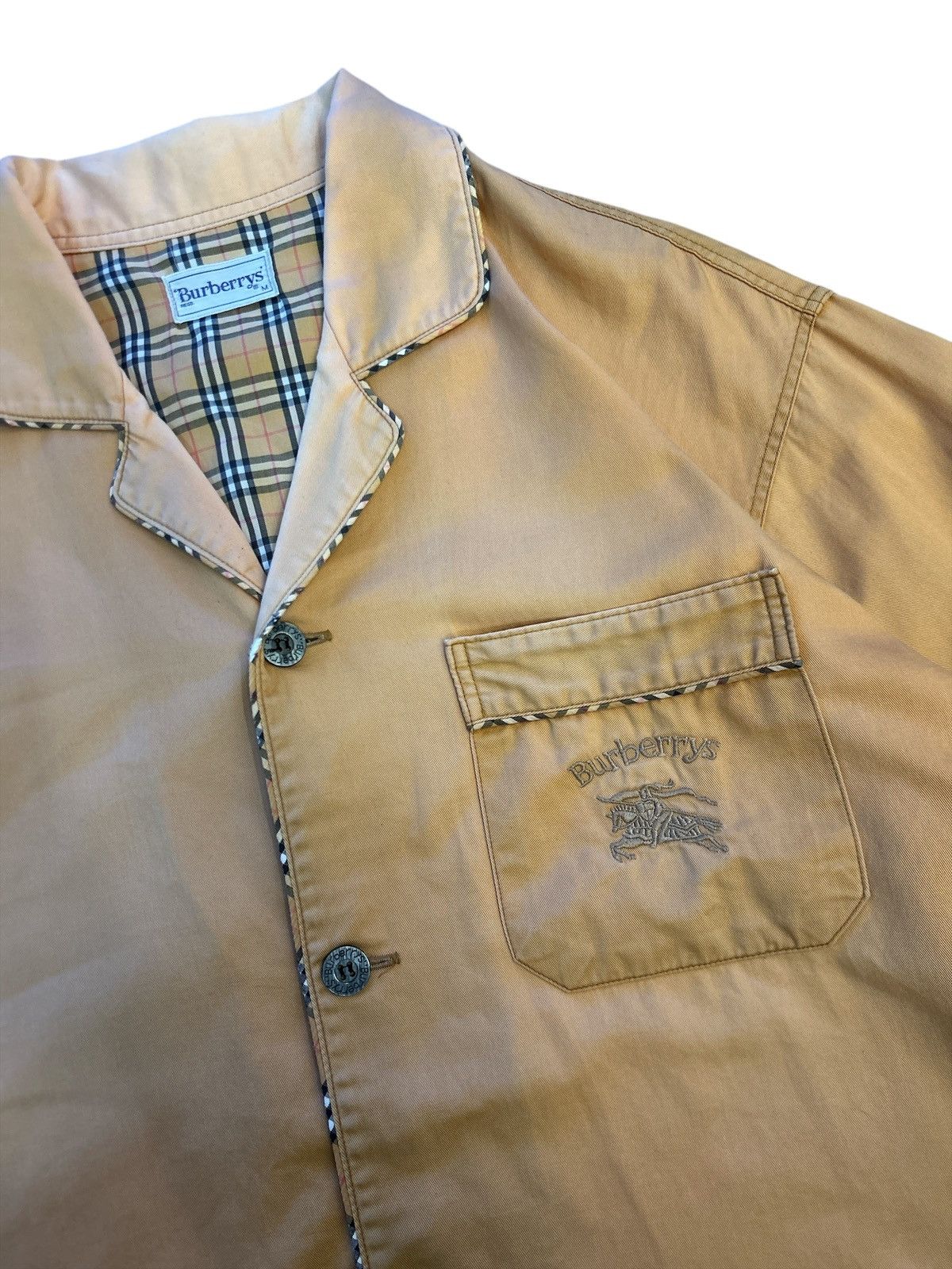 Burberry VINTAGE Burberry's Equestrian Knight Nova Check Overshirt" Size US M / EU 48-50 / 2 - 4 Thumbnail