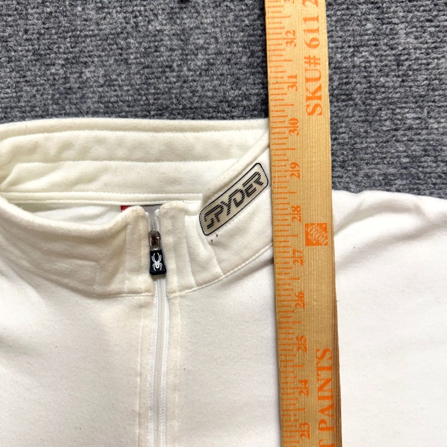 Spyder VINTAGE Spyder 1/4 Zip Shirt Mens L White Y2K Pullover Long-sleeve 90s USA Stars Size US L / EU 52-54 / 3 - 5 Thumbnail