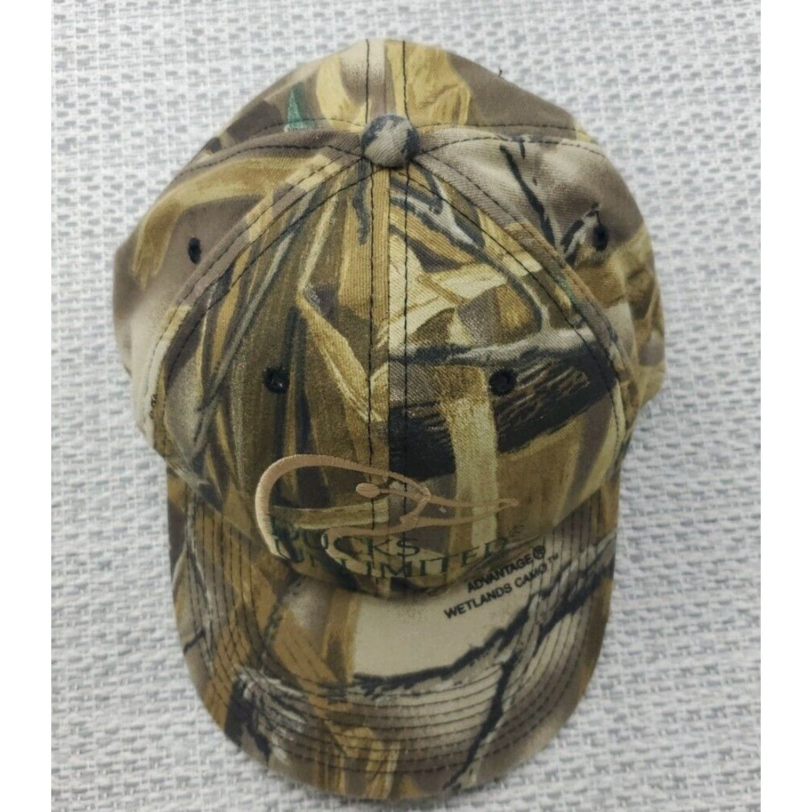 Vintage Ducks Unlimited Wetlands Camo Adjustable Strapback Hat Cap OSFM Mens Baseball Cap Camouflage Size ONE SIZE - 7 Thumbnail
