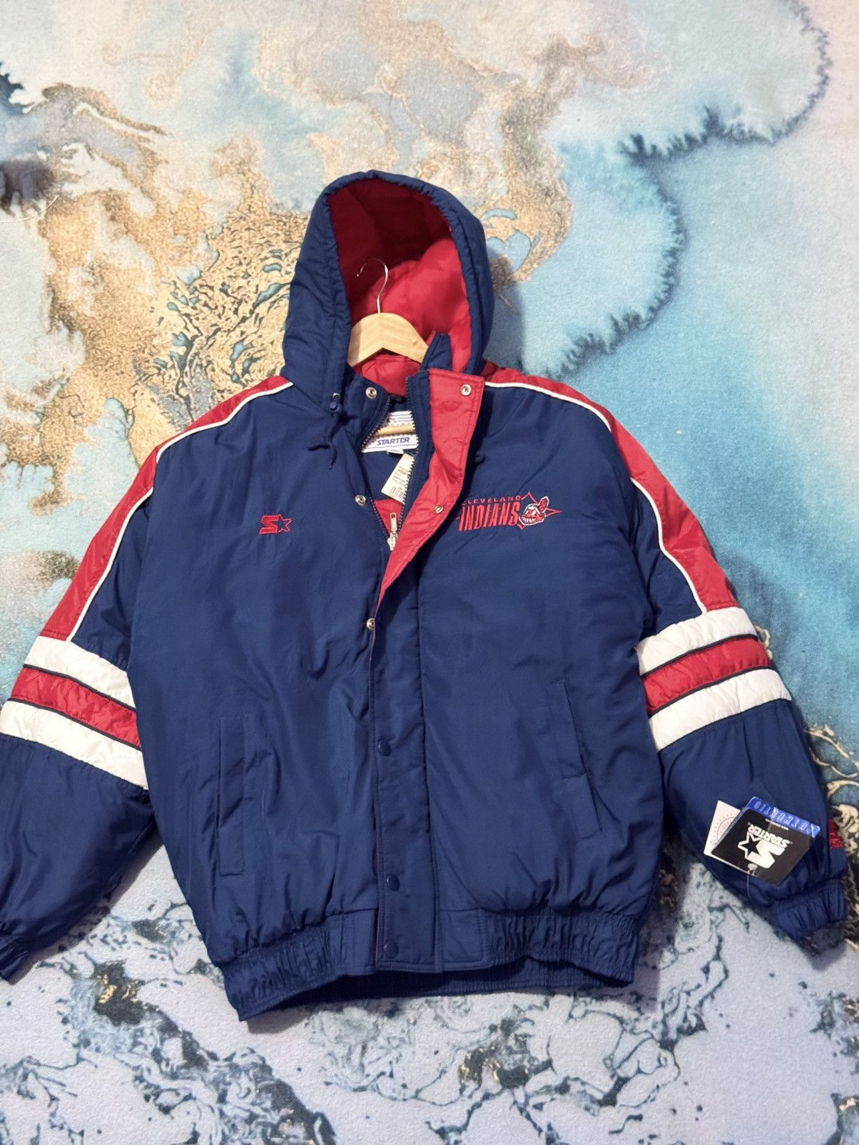 MLB × Starter Starter Jacket Cleveland Indians Size US L / EU 52-54 / 3 - 2 Thumbnail