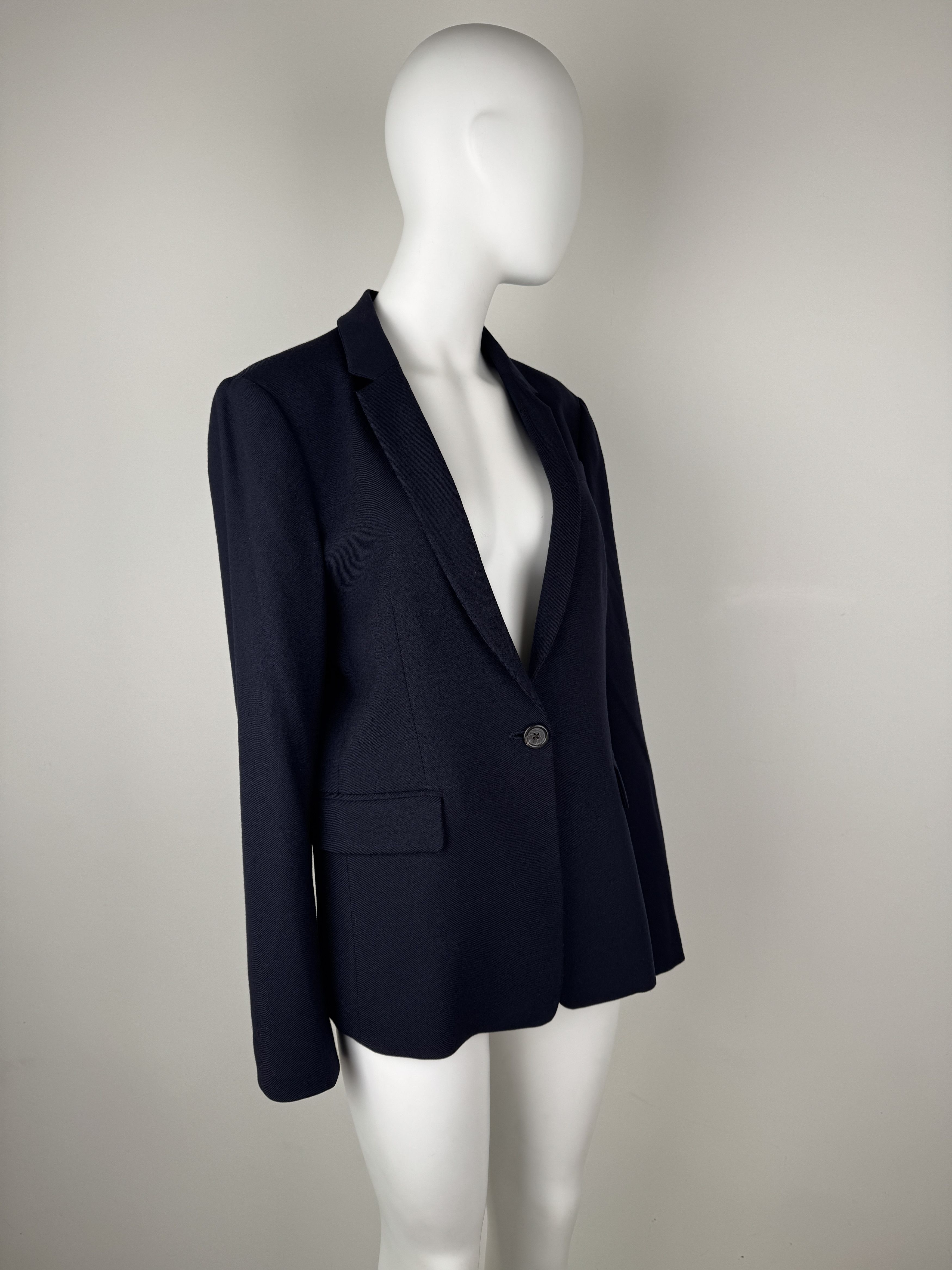 J.Crew J.Crew Blazer Tailored Office Jacket Wool Flannel Navy Blue Size M / US 6-8 / IT 42-44 - 7 Thumbnail