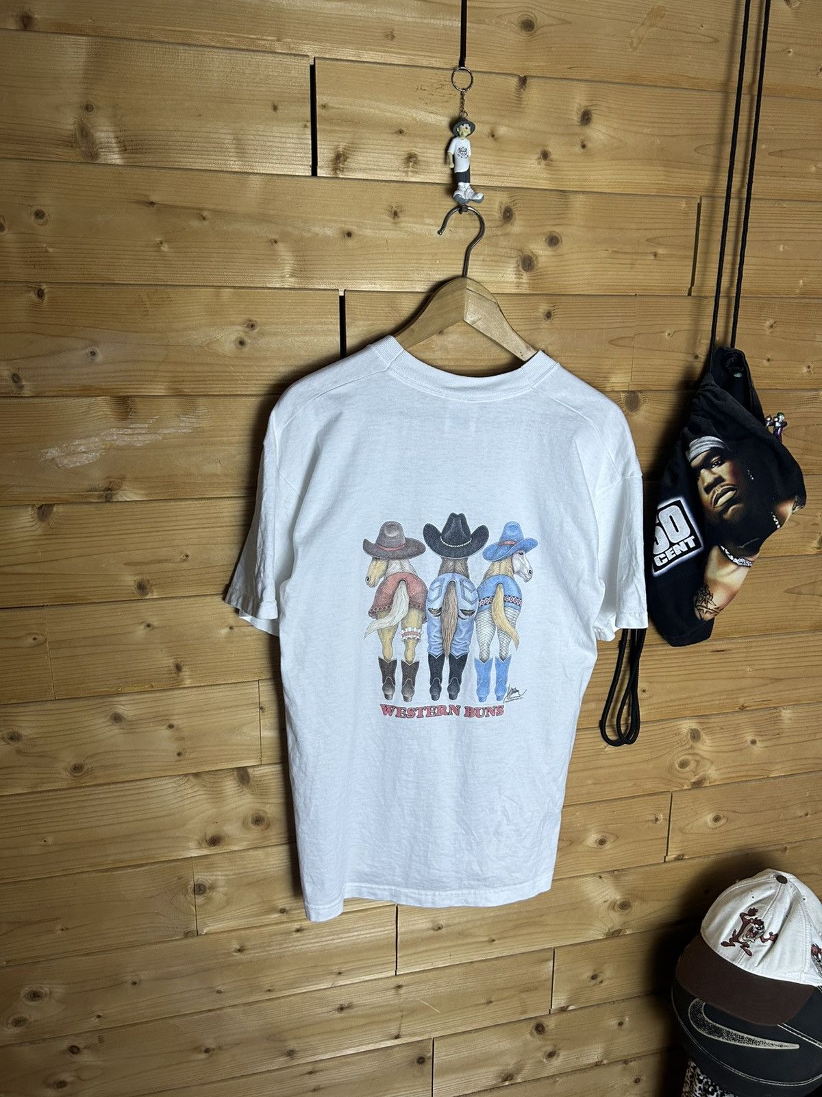 Vintage Vintage Bob Harrison horses t shirt Size US L / EU 52-54 / 3 - 2 Thumbnail