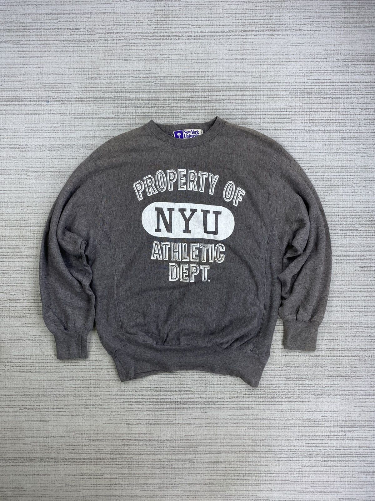Product Of New York × Vintage Vtg New York University Athletic Dept Embroidery Sweatshirt Size US M / EU 48-50 / 2 - 1 Thumbnail