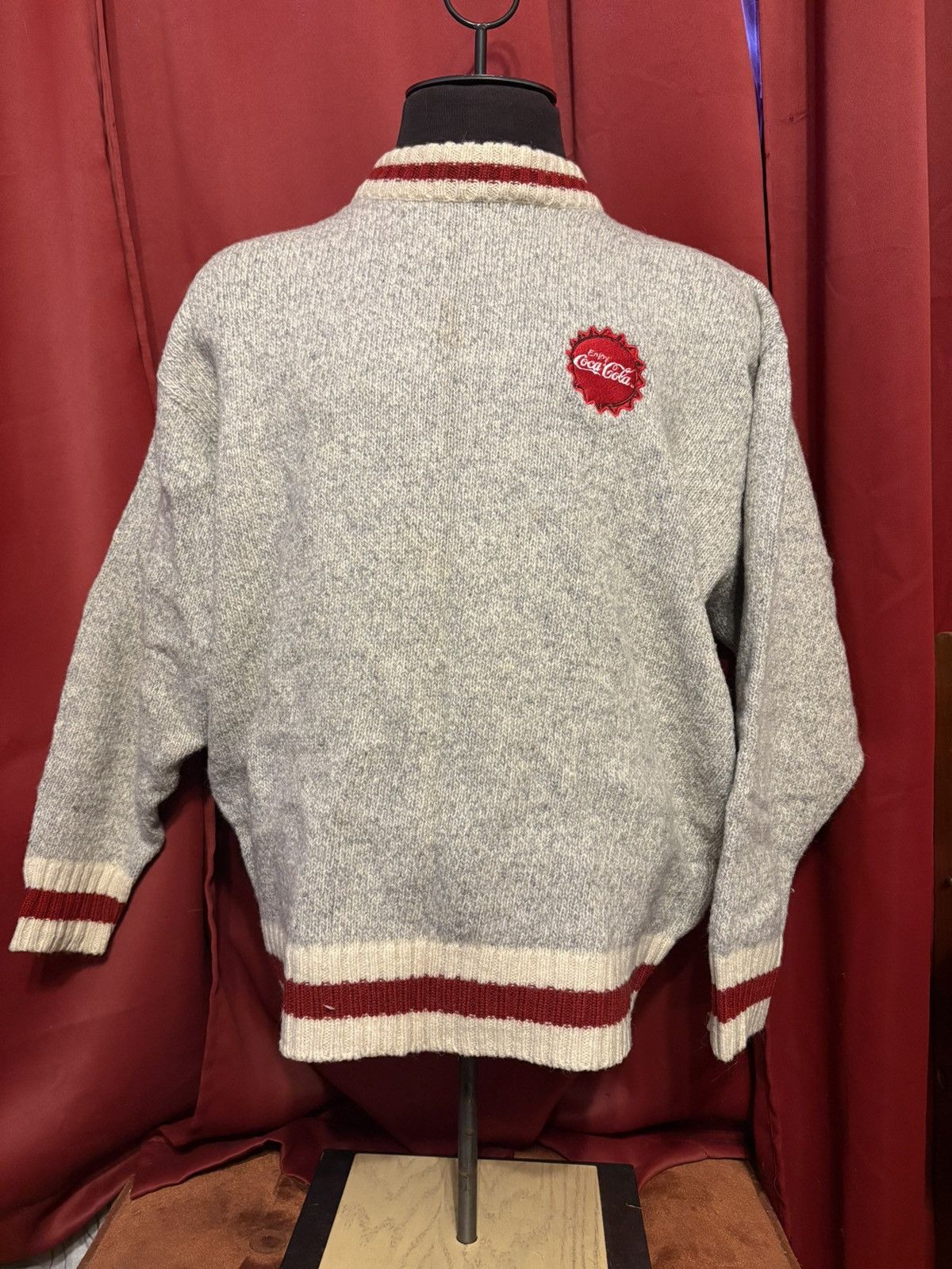 Coca Cola Vintage Coca Cola Sweater 90’s Sock Monkey Bottle Cap Logo Size US XL / EU 56 / 4 - 1 Thumbnail
