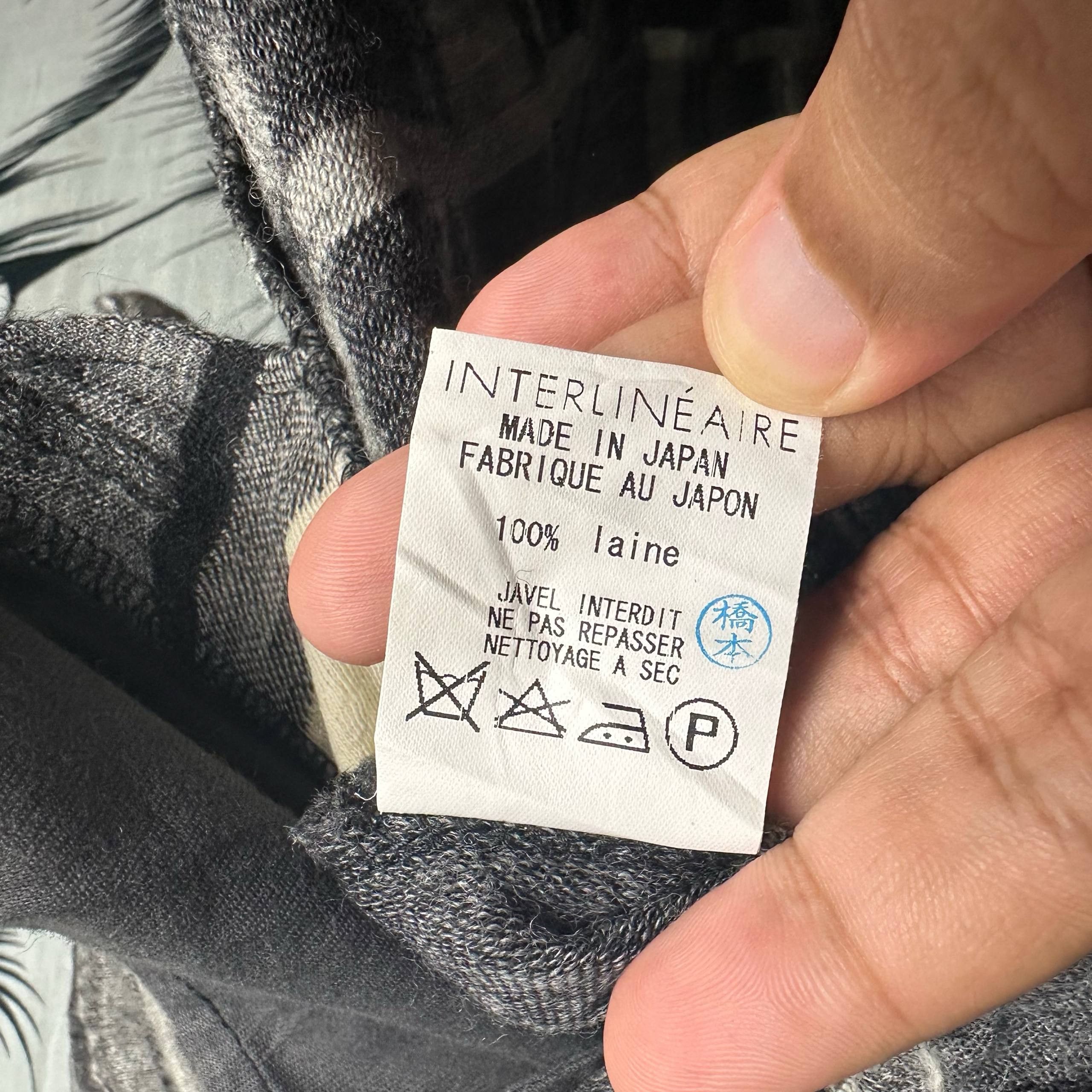Japanese Brand Archive INTERLINEAIRE Cult Avant Garde Patchwork Sweater Size US M / EU 48-50 / 2 - 5 Thumbnail